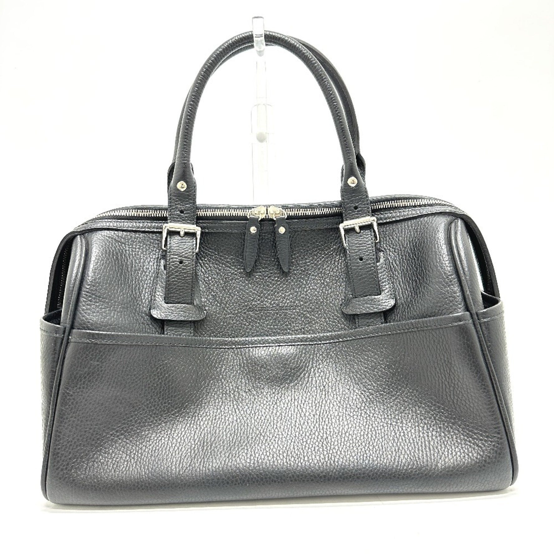 BURBERRY shoulder/logo handbag/Boston bag in leather, unisex