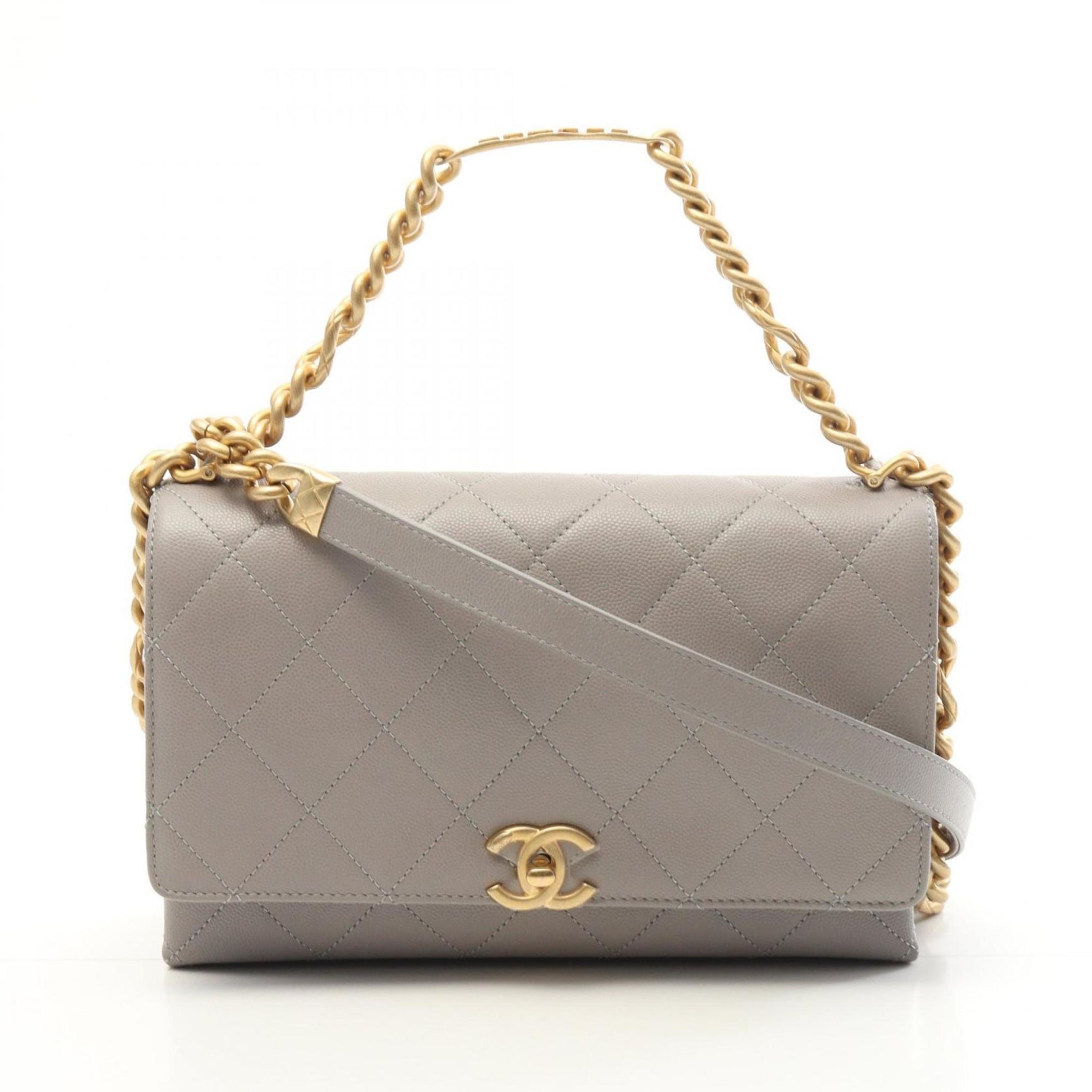 CHANEL Matelasse Shoulder Bag in Calfskin Leather