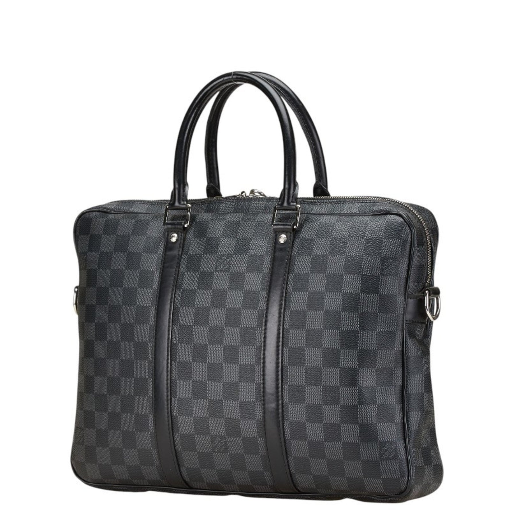 Louis Vuitton Damier Graphite Voyage PM Handbag/Shoulder Bag PVC Leather
