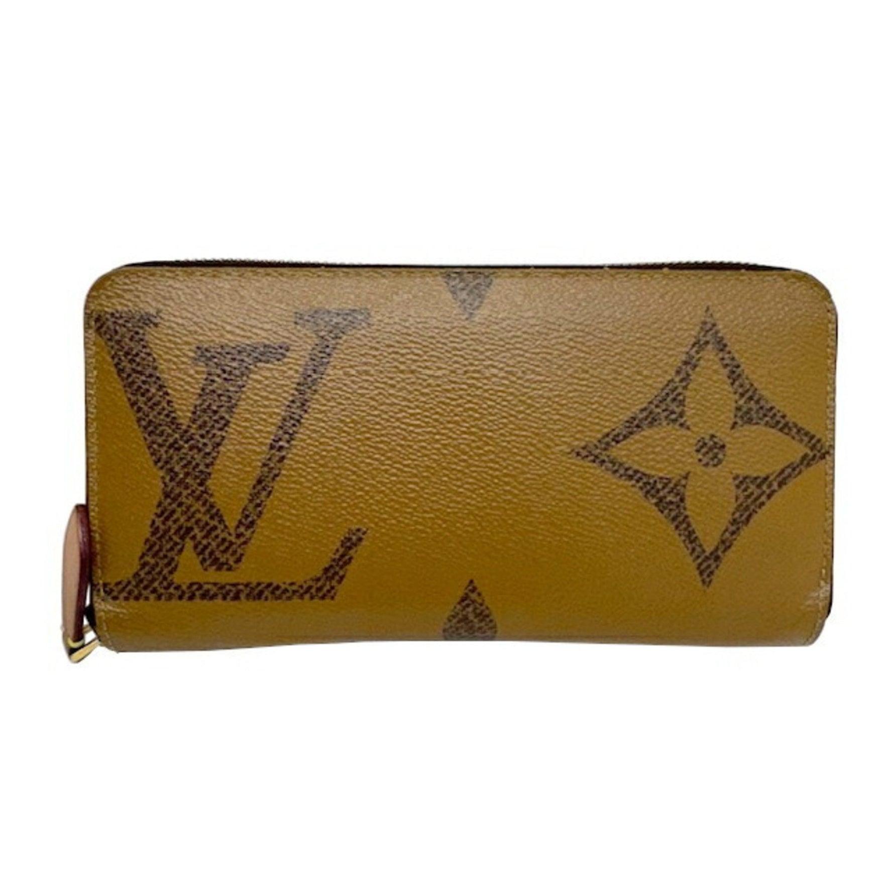 LOUIS VUITTON Louis Vuitton Monogram Giant Reverse Zippy Wallet Long Brown Men's