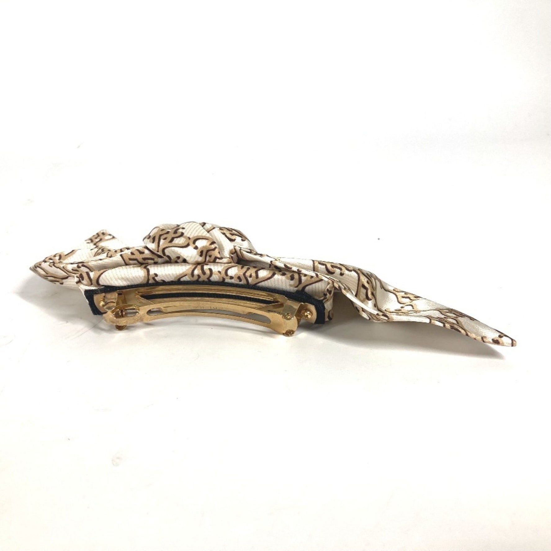 FENDI Ribbon Hair Hairpin Barrette Silk