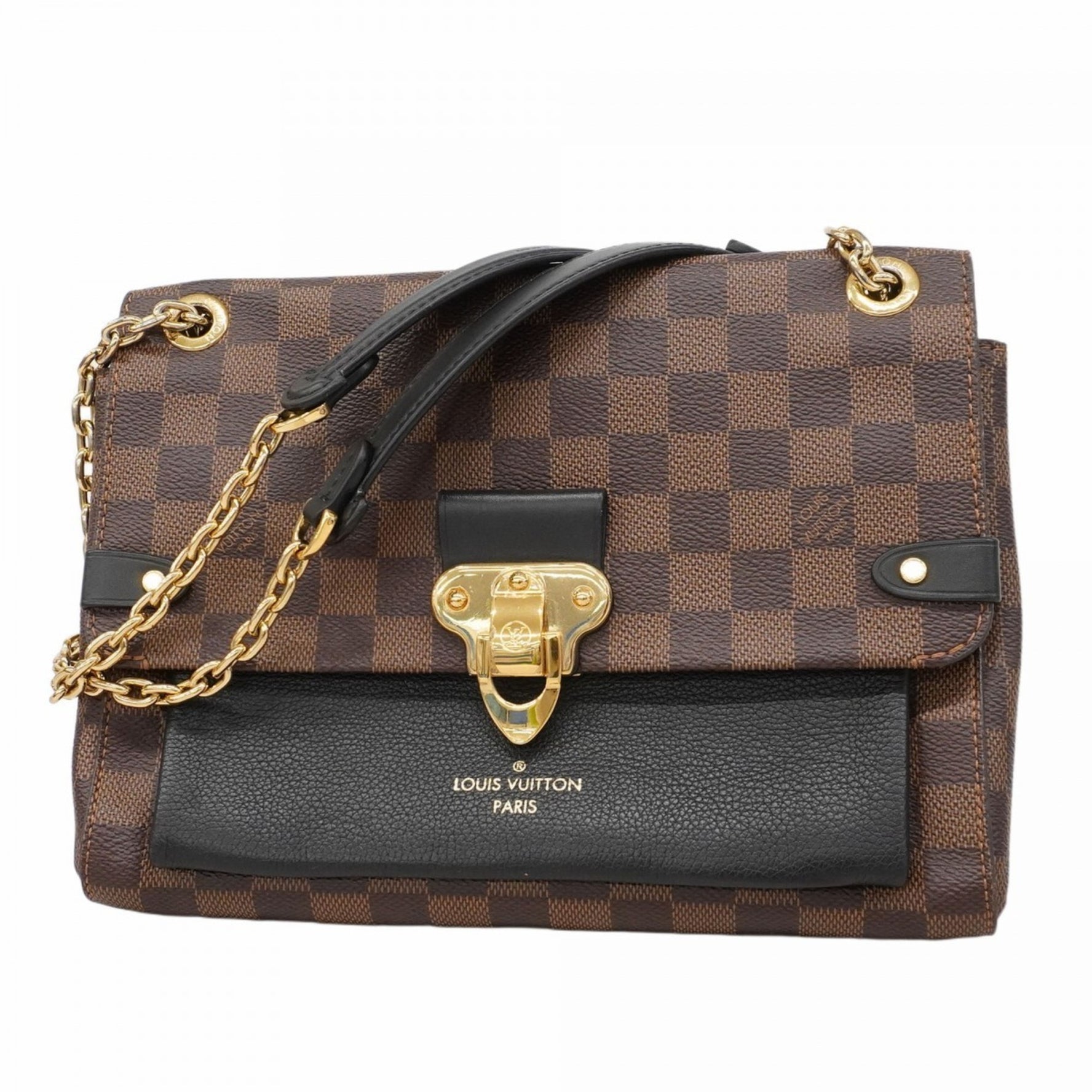 Louis Vuitton Damier Vavin PM Shoulder Bag N40108 Ebene Noir Women's P1146221