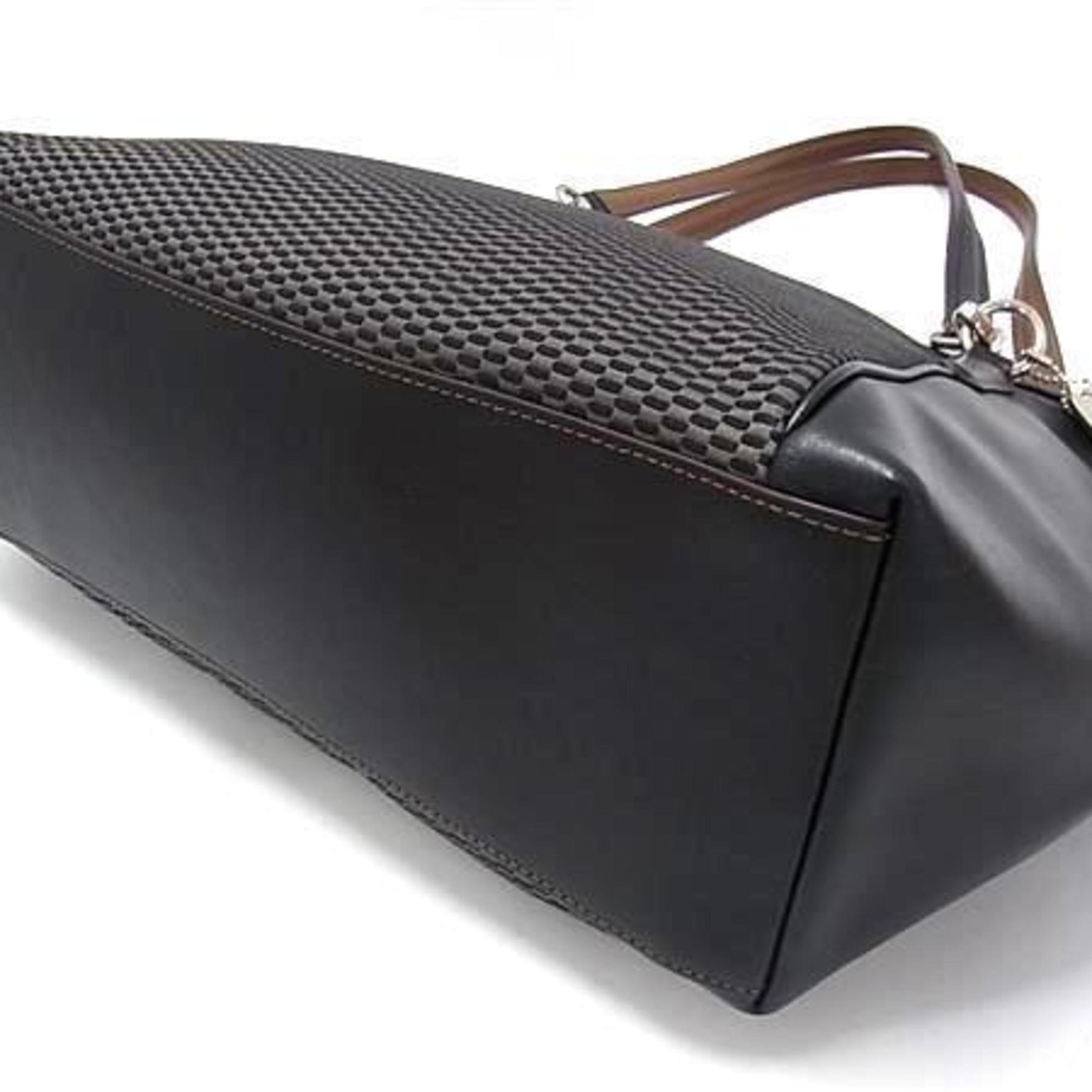 COACH Tote Bag Black/Grey Canvas/Leather