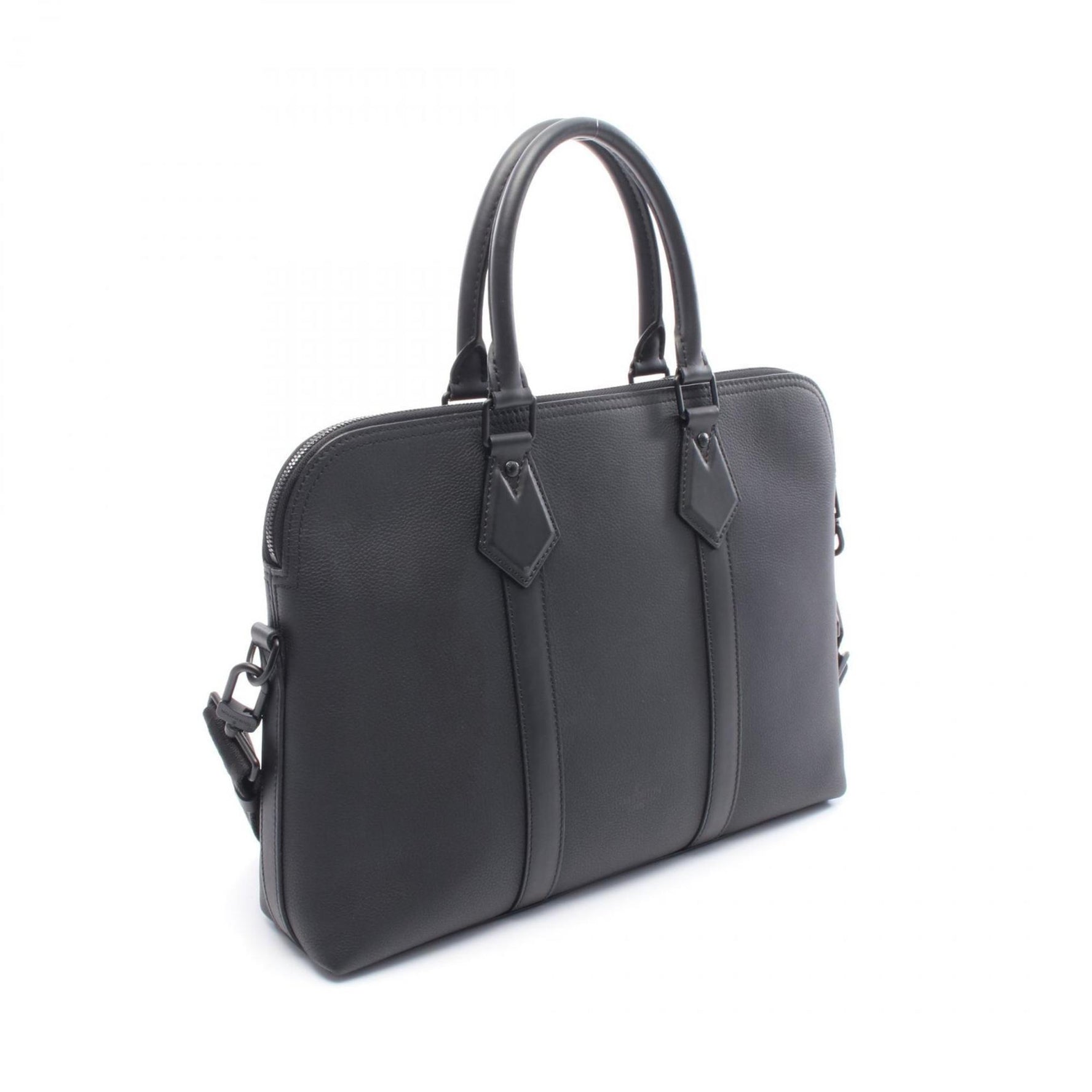 Louis Vuitton Take Off Briefcase Bag, Leather Aerogram, Men's, Black, M59159