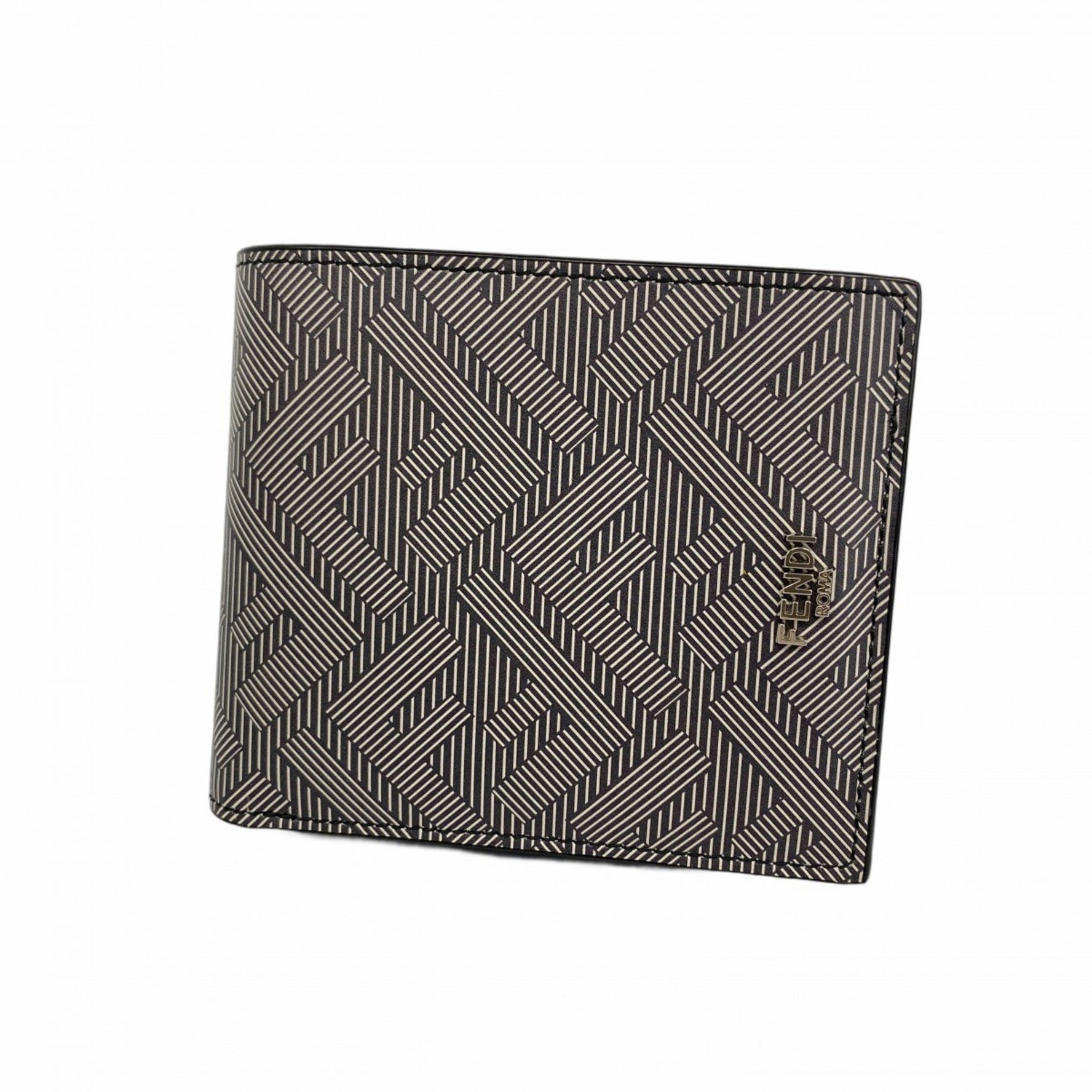 Fendi billfold in grey and white