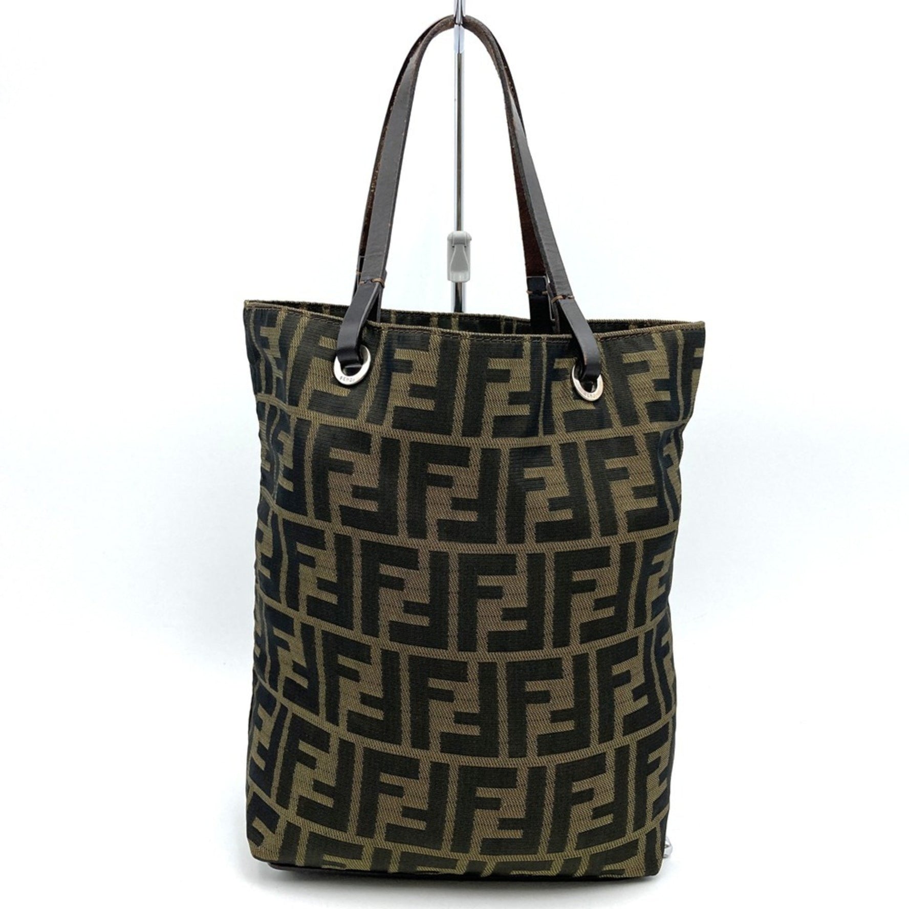 FENDI handbag nylon x leather Zucca and men