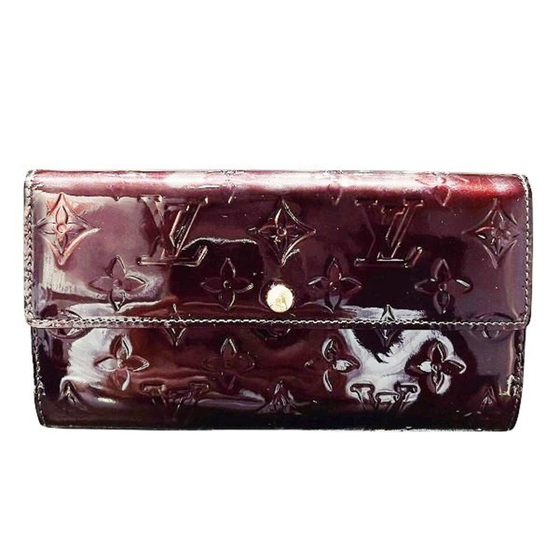 Louis Vuitton Monogram Vernis Portefeuille Sarah Long Bifold Wallet