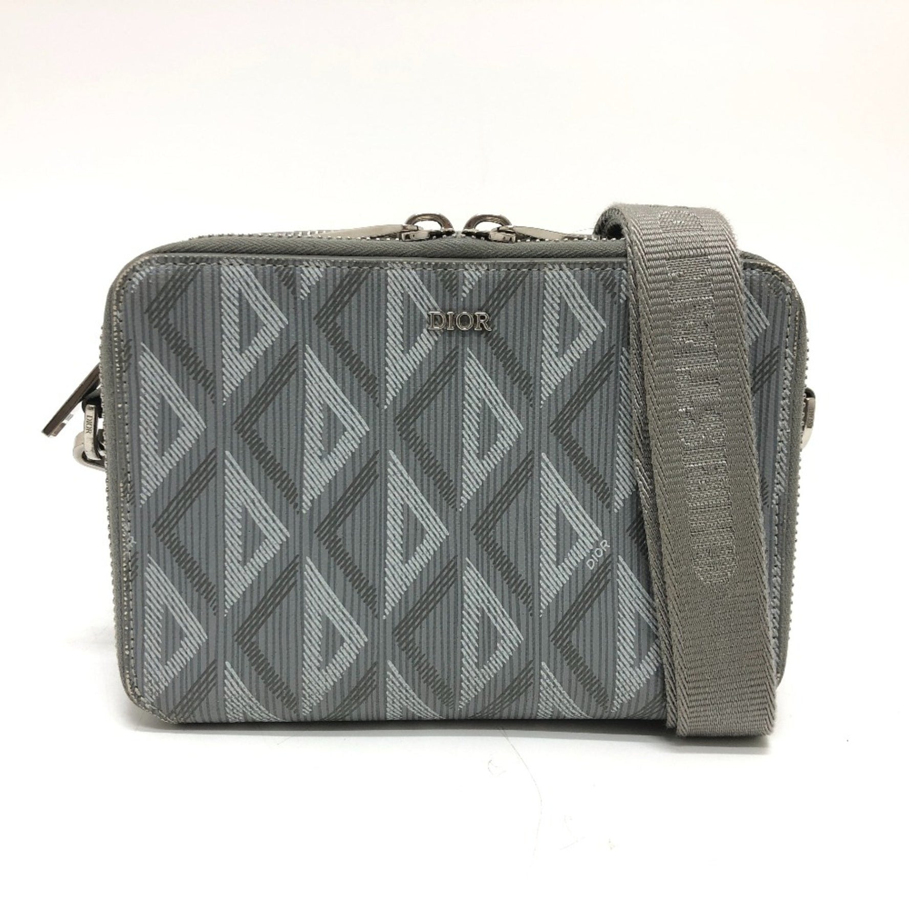 Christian Dior Pochette bag shawl Crossbody Shoulder Bag SilverHardware