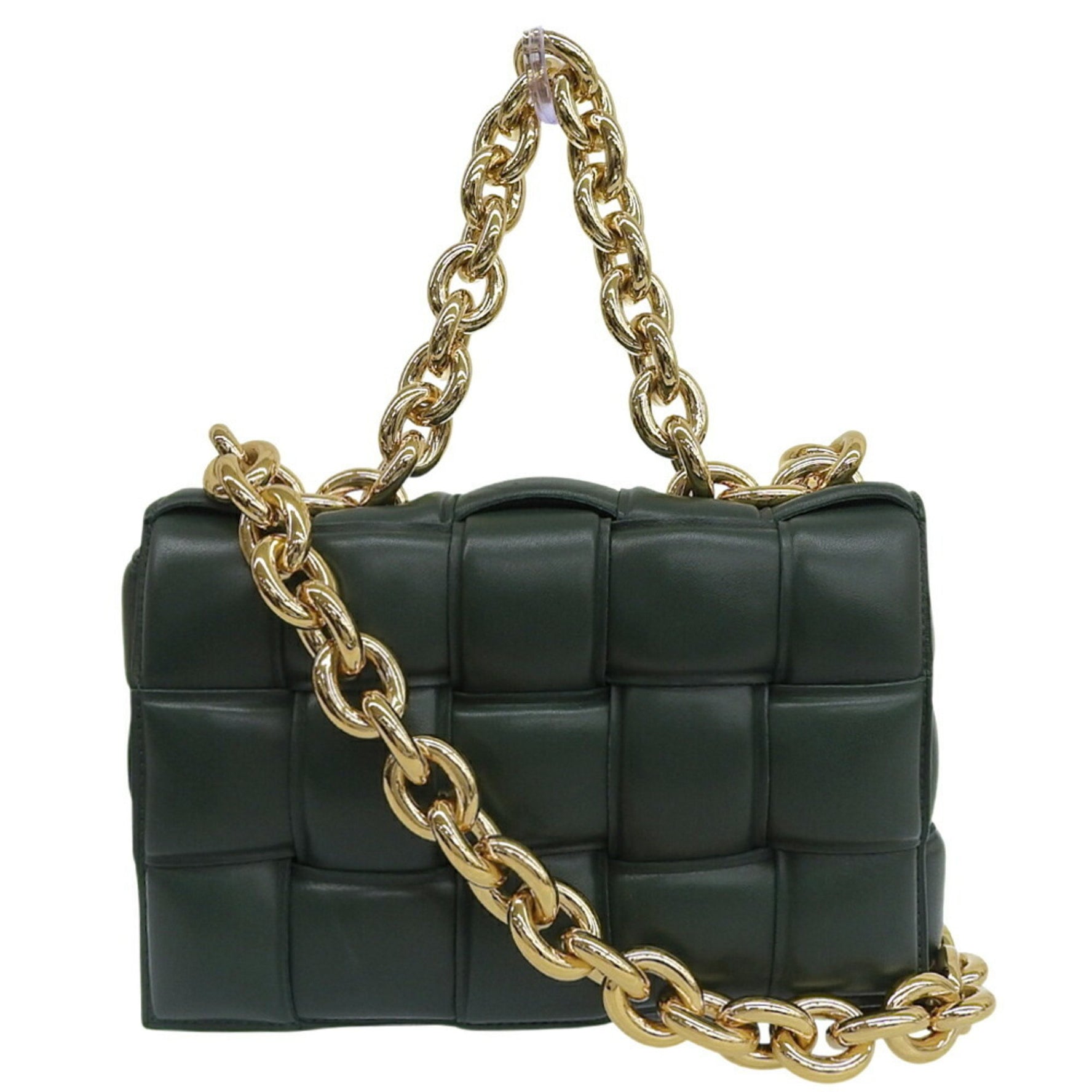 Bottega Veneta Padded Cassette Chain Shoulder Bag in Leather