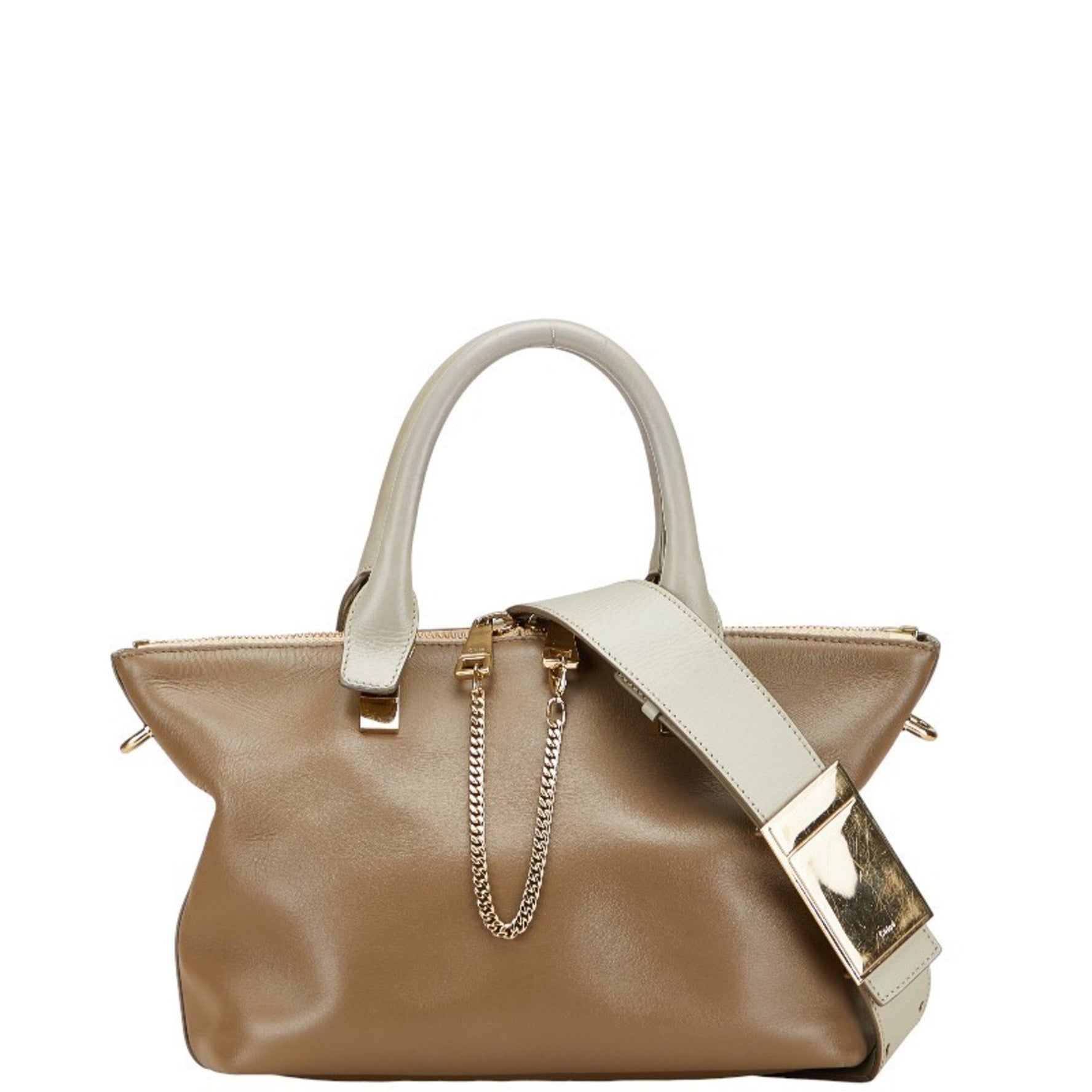 Chloé Chloe Bailey handbag/shoulder bag, greige/gray leather