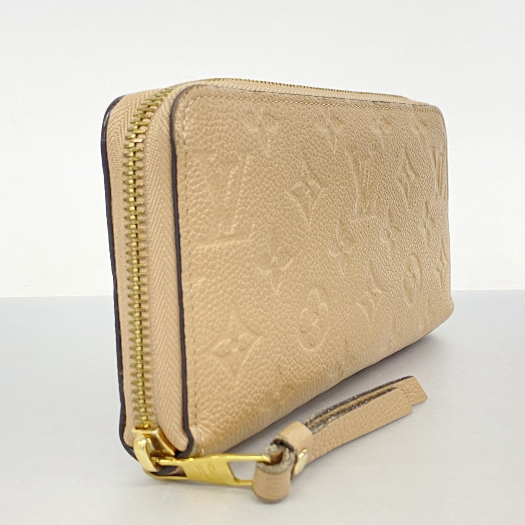 Louis Vuitton Monogram Empreinte Zippy Wallet M61866 Dune Women's