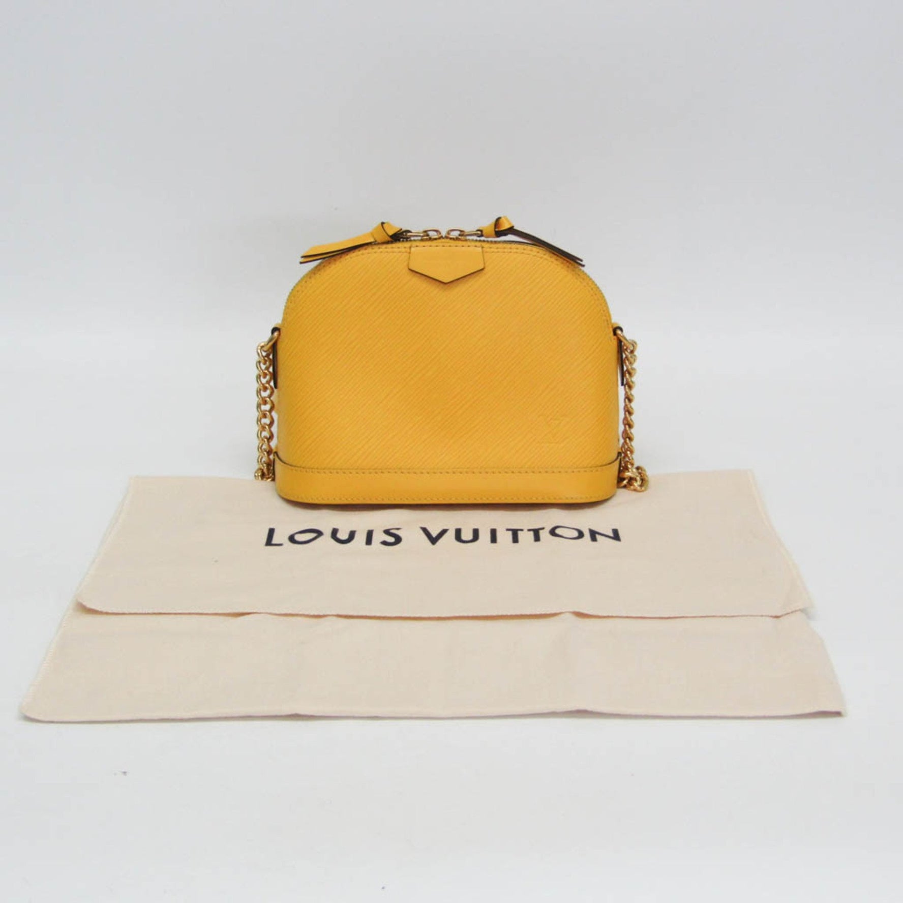 Louis Vuitton Epi Alma MINI Shoulder Bag Citron,Yellow