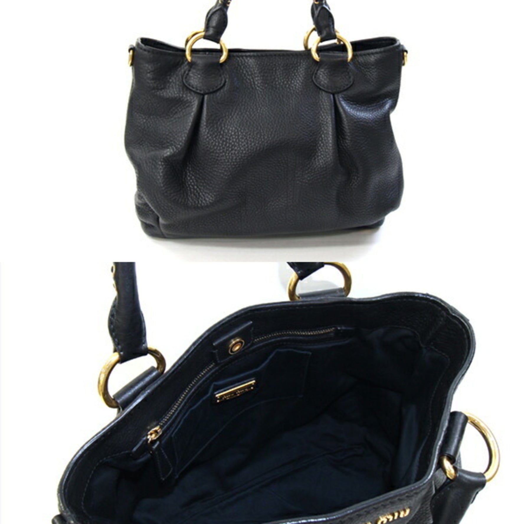 Miu Miu Miu Handbag Leather Shoulder Bag MIU