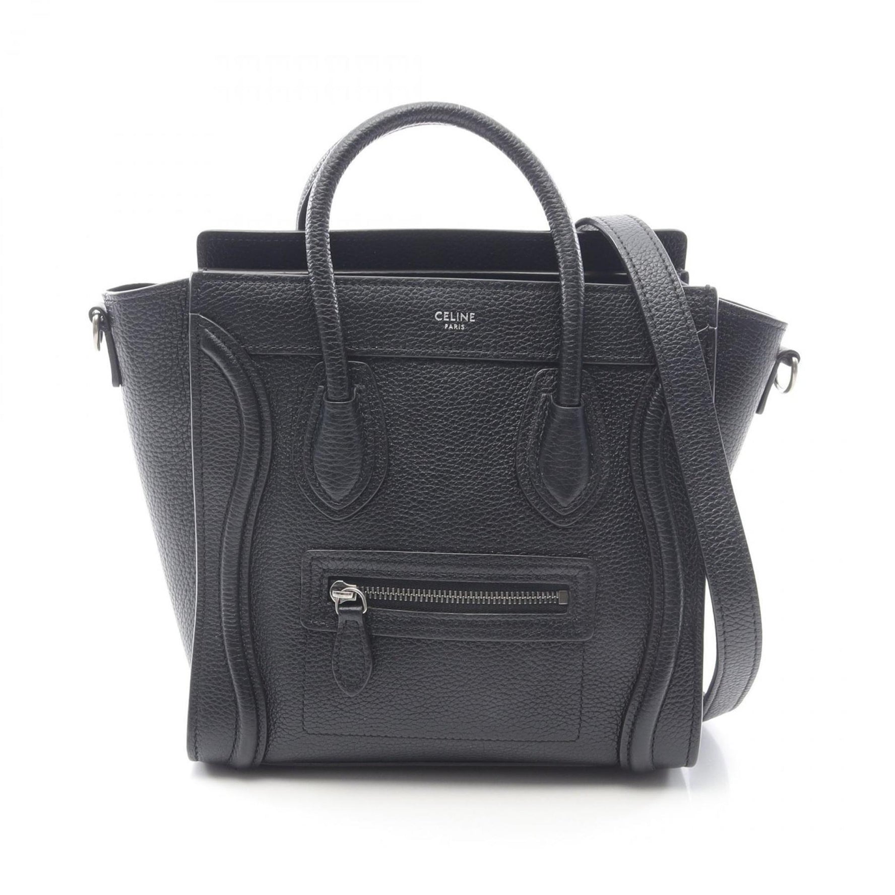 Celine Luggage Nano Shopper Handbag, Leather