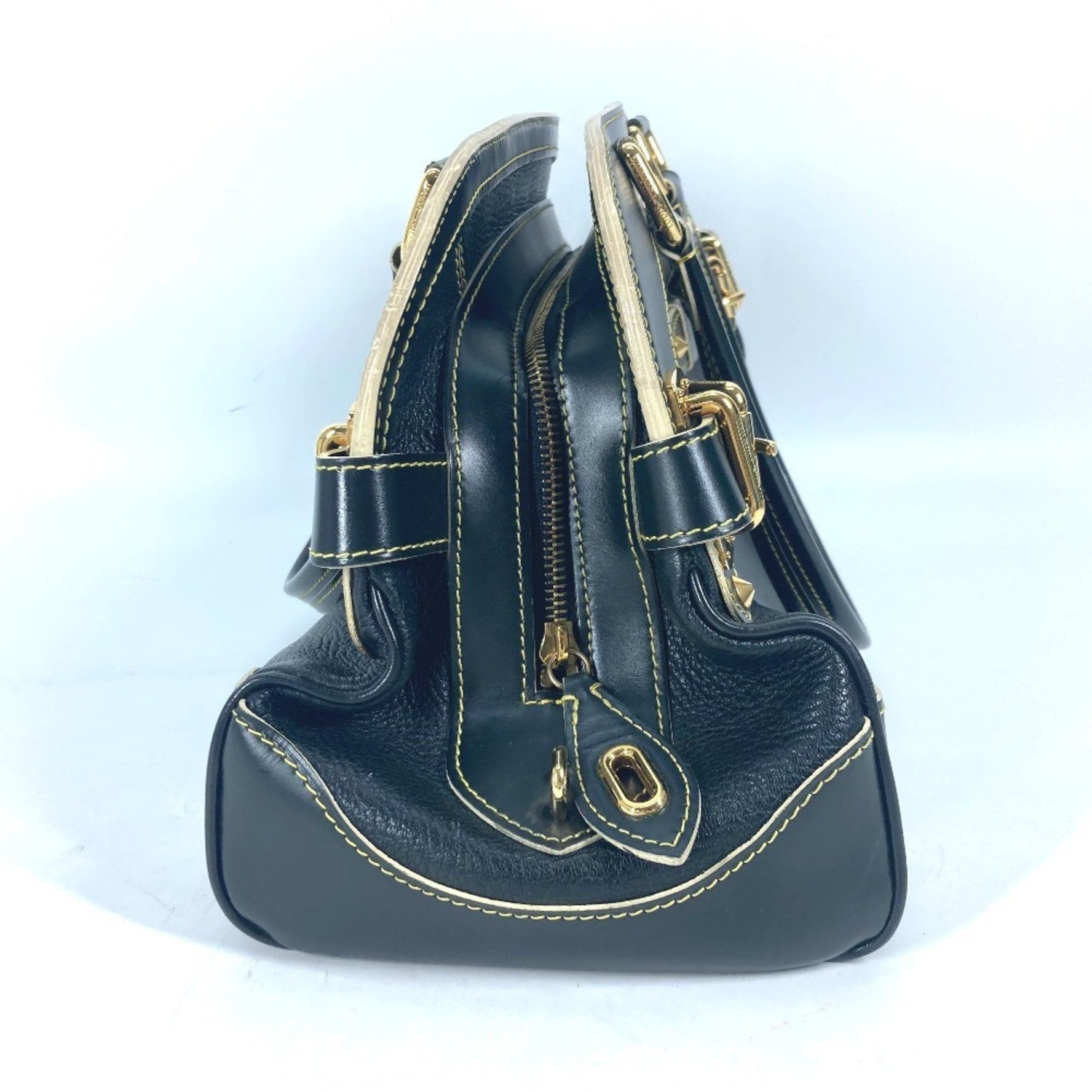 LOUIS VUITTON M95623 Suhali Studded Radiu Shoulder Bag/Handbag in Leather, Women's, Noir Black