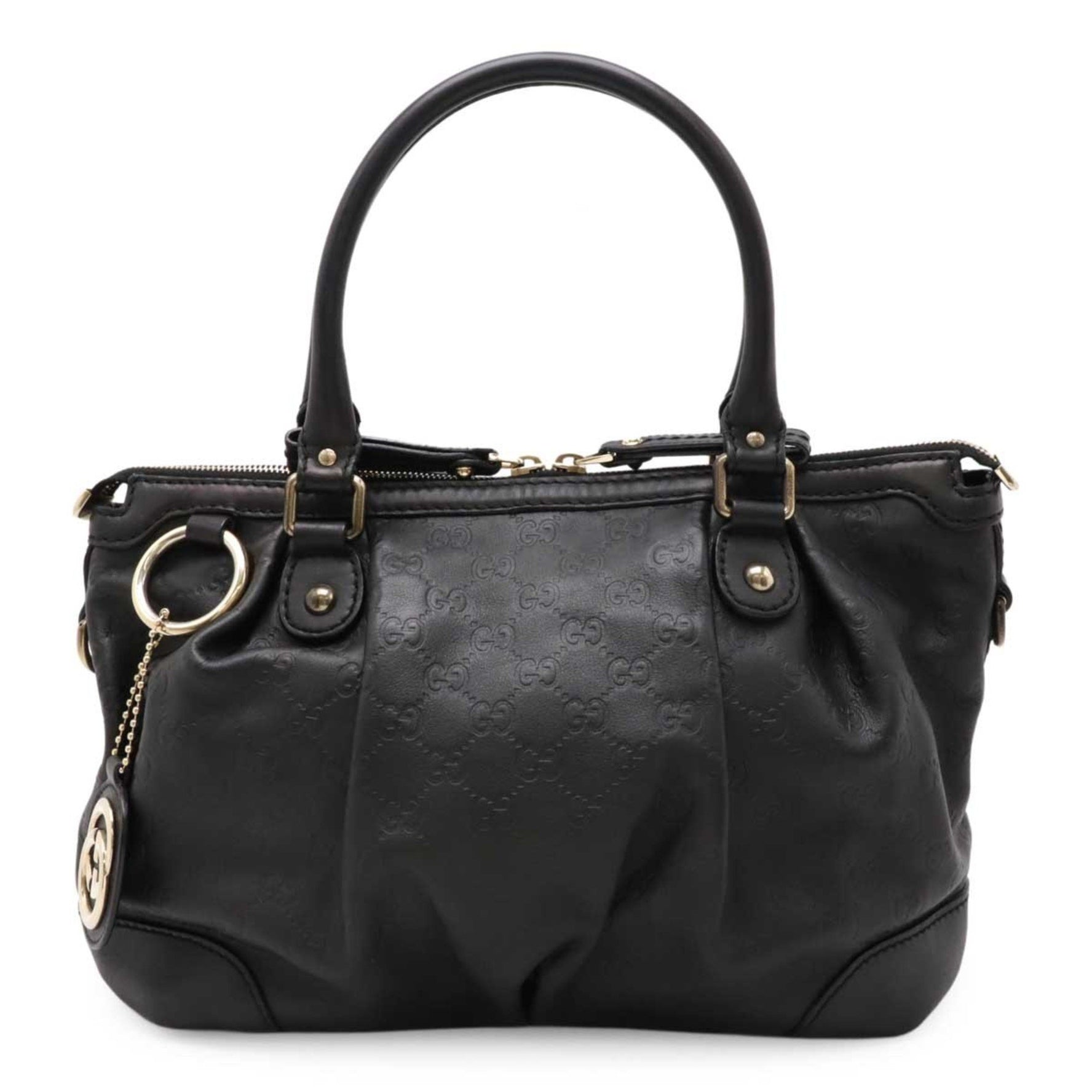 GUCCI Guccissima Sukey Handbag Tote Bag Leather