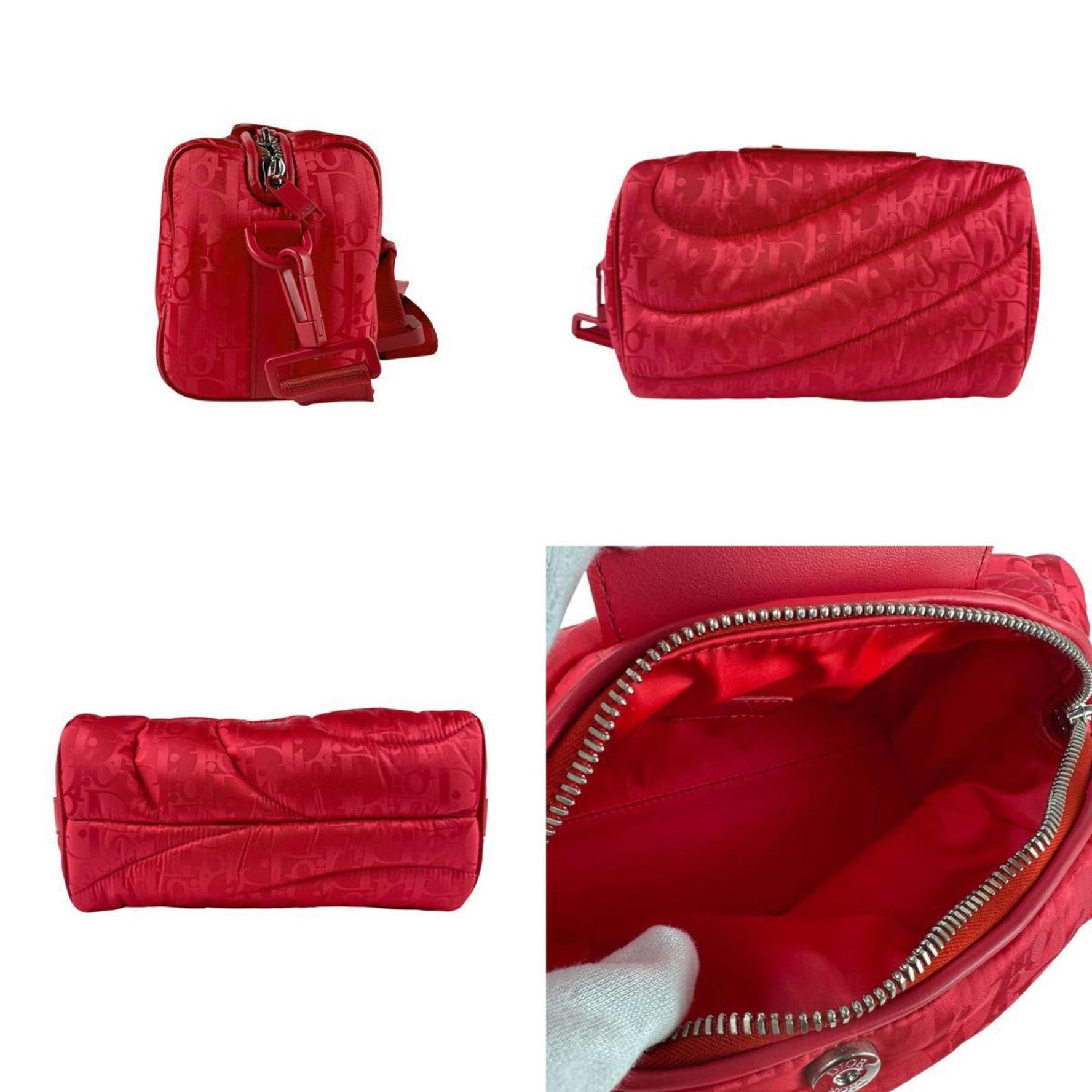 Christian Dior Dior x ERL Shoulder Bag, Red, Nylon, Men's/Women's, Z6535