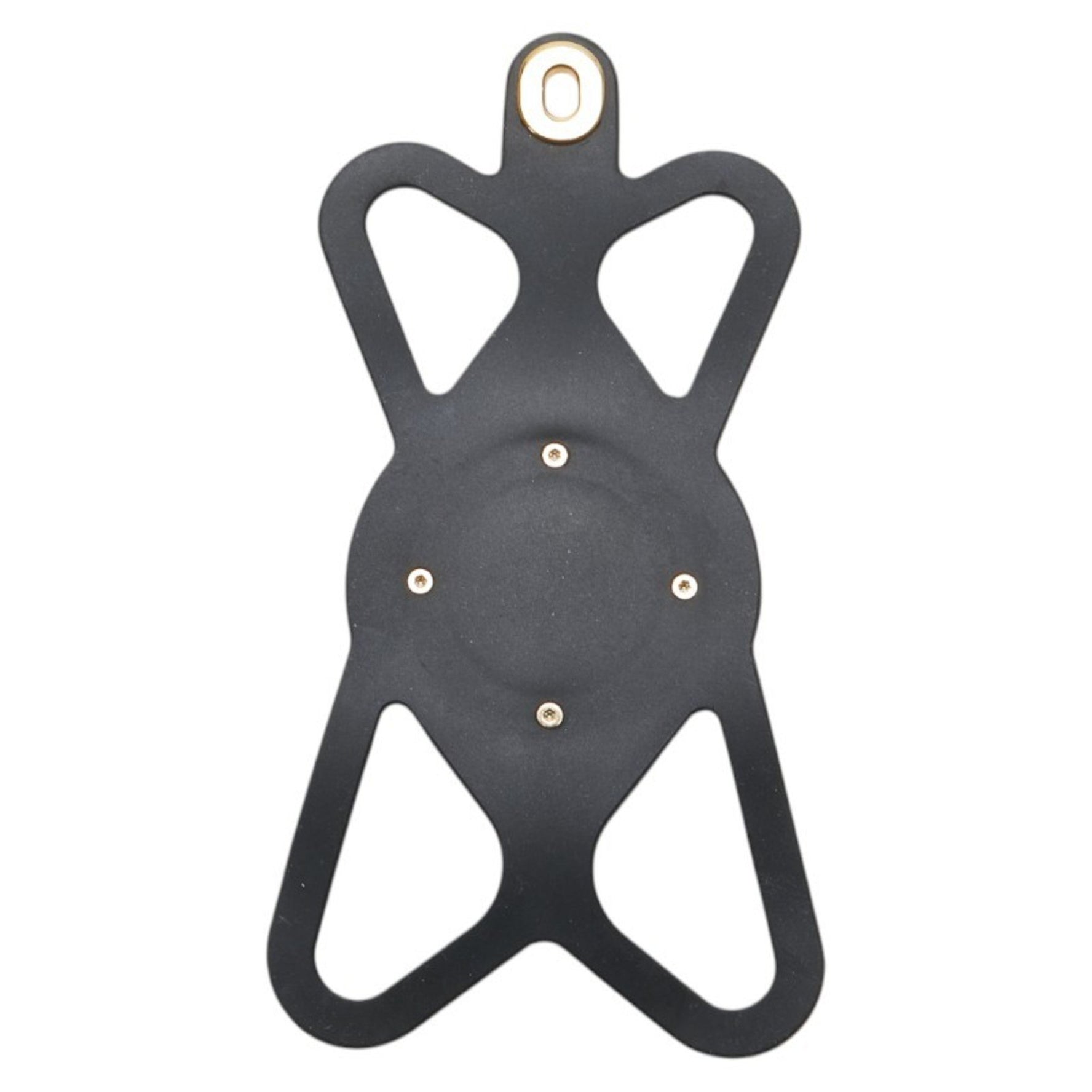 Louis Vuitton Monogram Louise LV Circle Phone Folder Strap Black Brown Rubber PVC