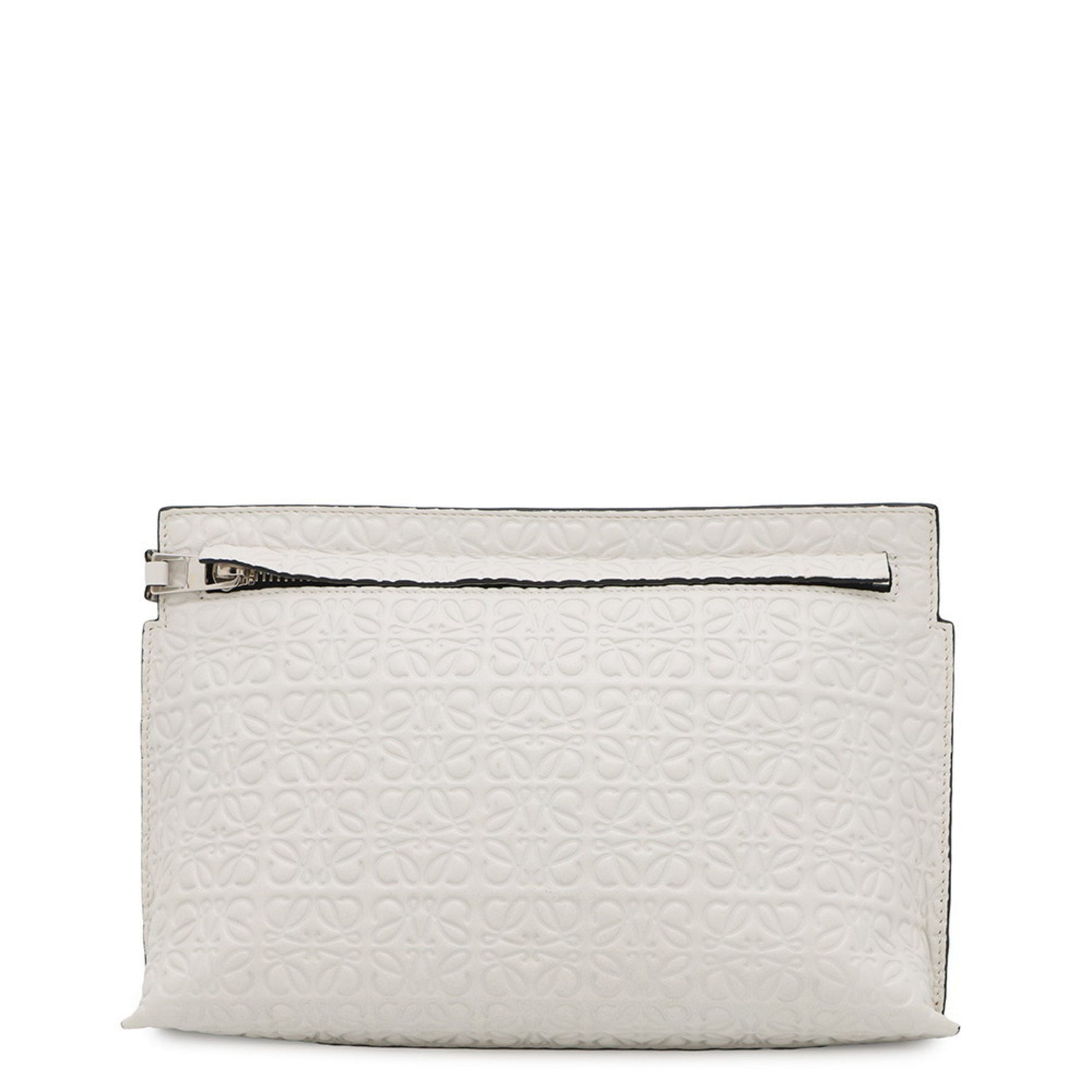 LOEWE Clutch Bag Anagram Repeat T Pouch Leather