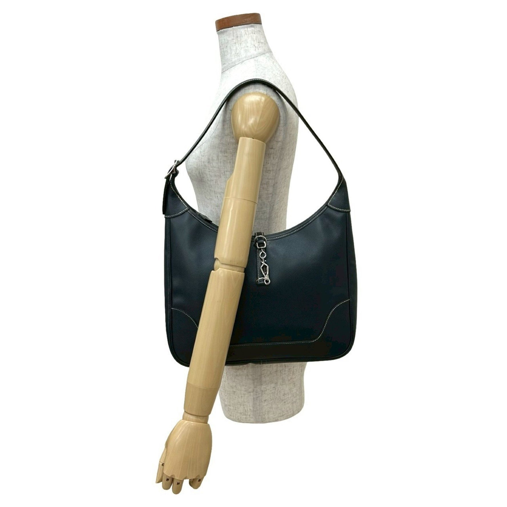 □E engraved HERMES Trim 31 Fjord leather one-shoulder bag/semi-shoulder bag