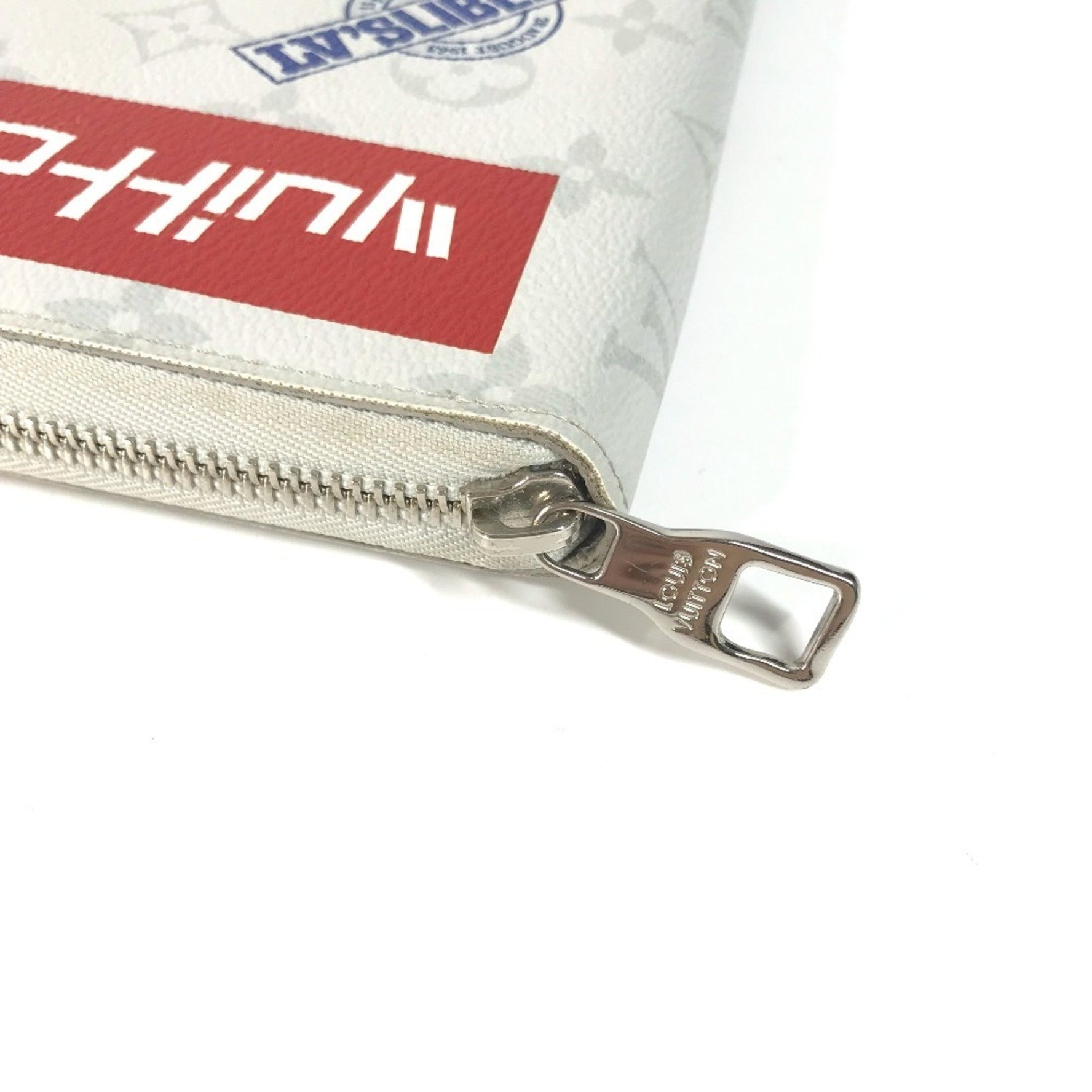 Louis Vuitton Monogram Logo Story Zippy Organizer Round Zipper Long Wallet in Canvas, Men's, White