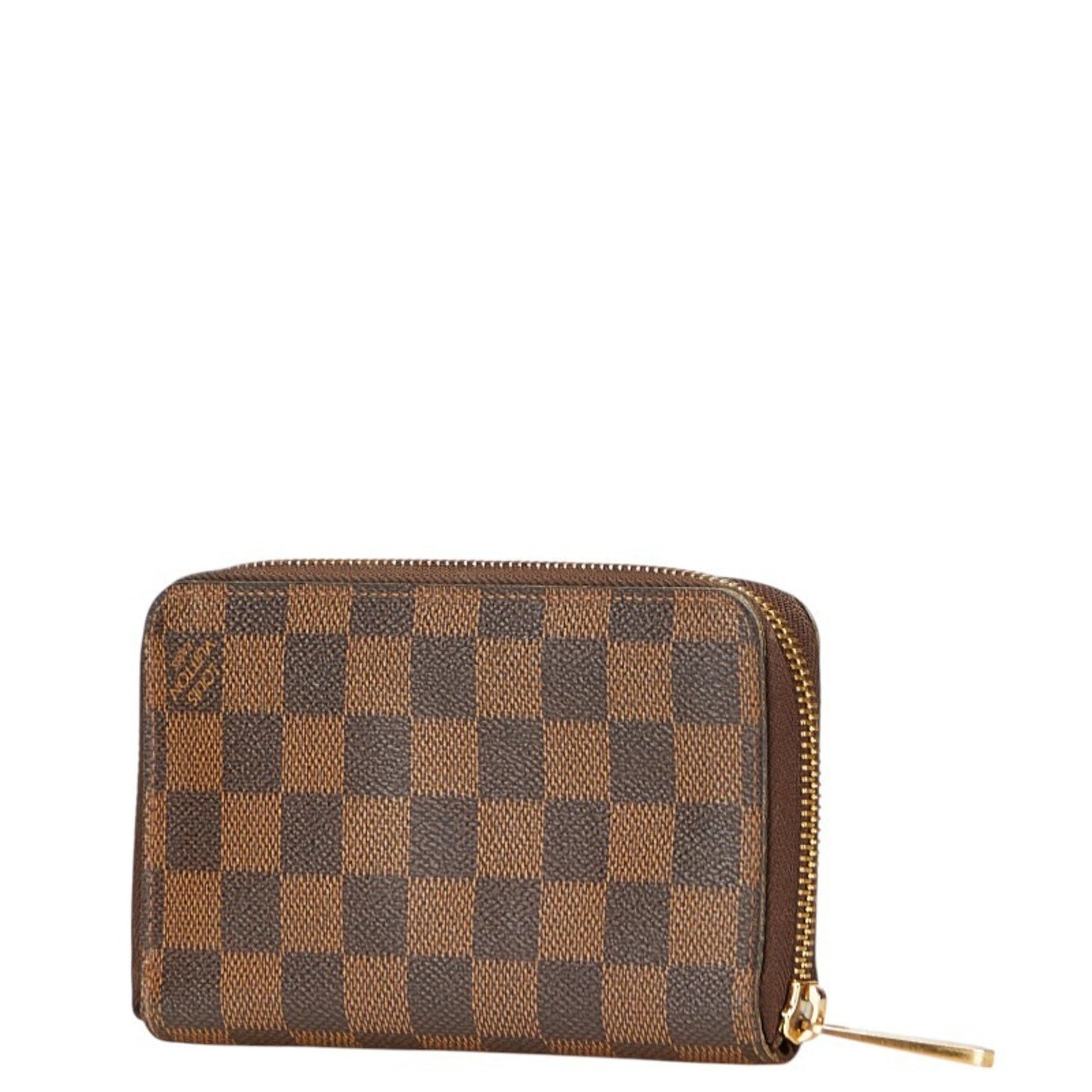 Louis Vuitton Damier Zippy Compact Wallet, Round Zipper Long Wallet Leather, LOUIS VUITTON