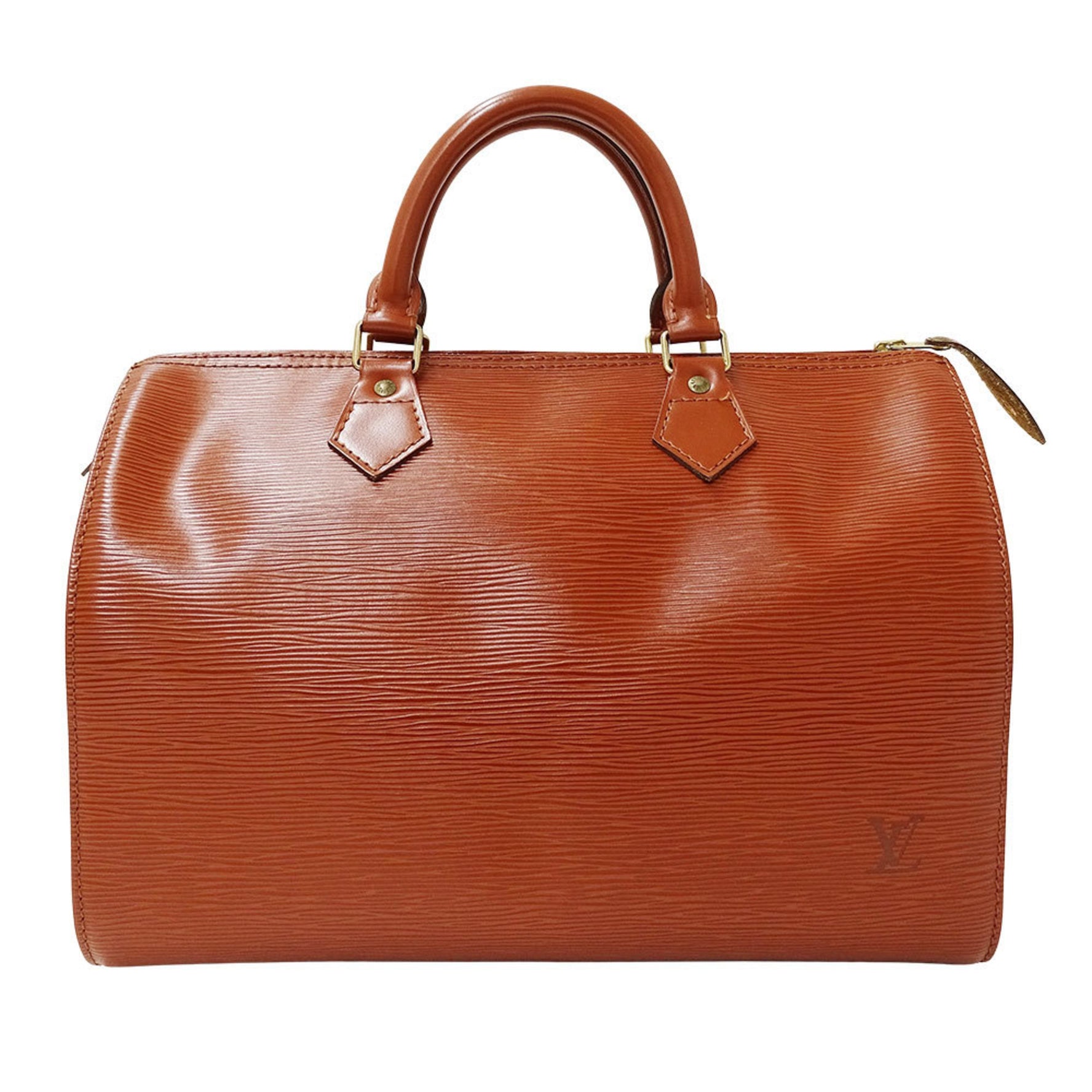 Louis Vuitton LOUIS VUITTON Bag Brand Handbag Epi Leather Speedy 30 Kenya Brown Mini Boston