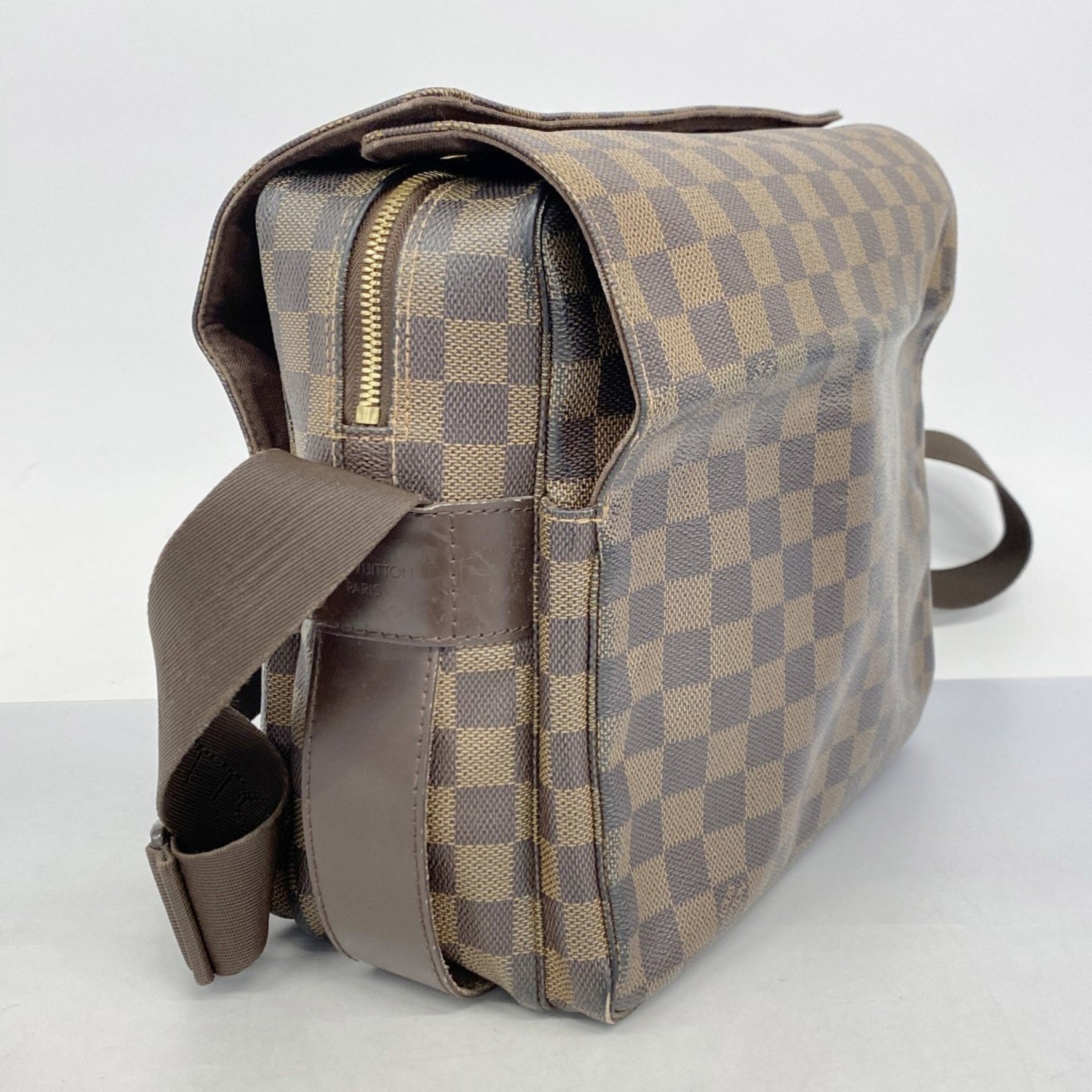 Louis Vuitton Shoulder Bag Damier Naviglio N45255 Ebene for Men and Women