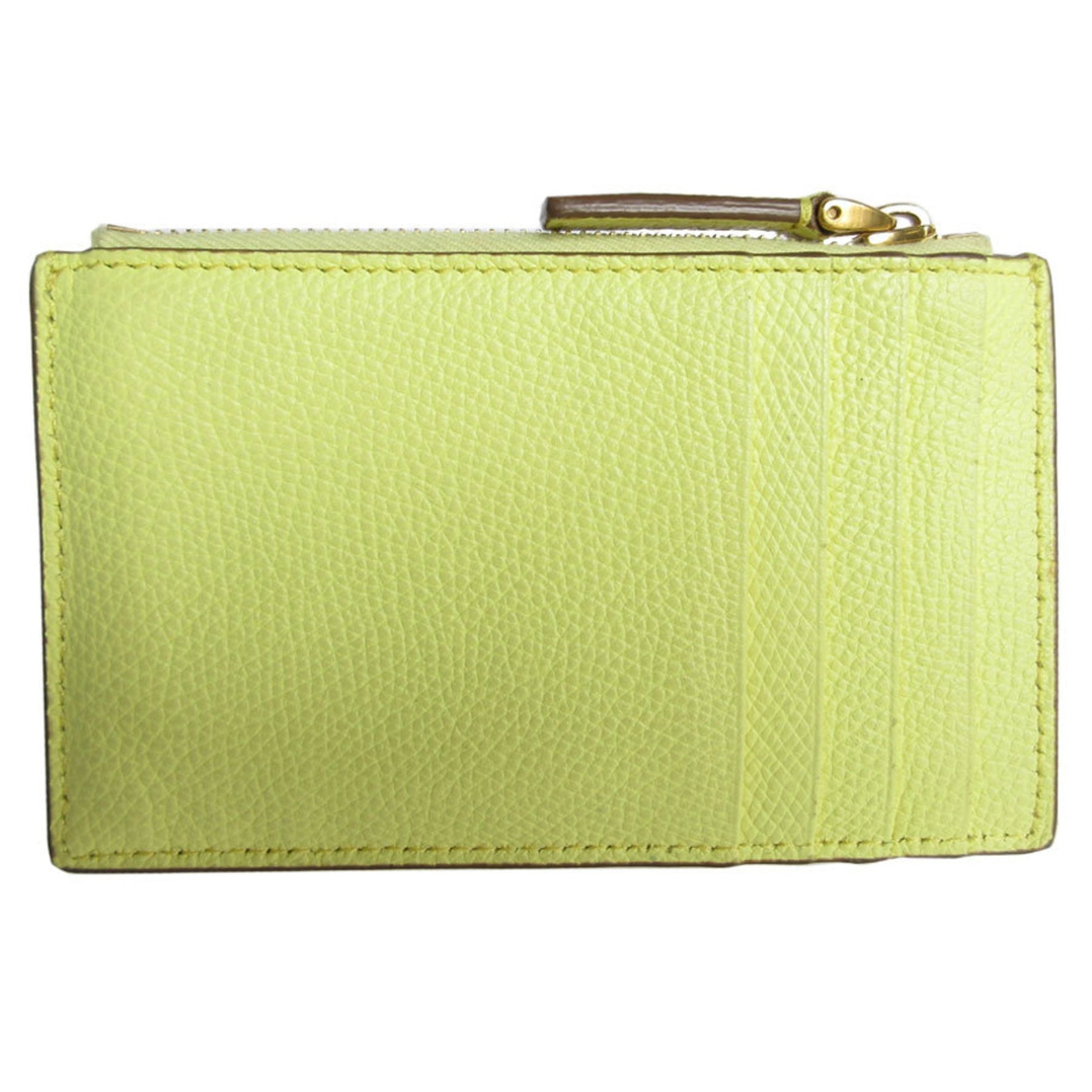Valentino Garavani Business Card Holder, Case, Wallet, Coin Leather, Gold