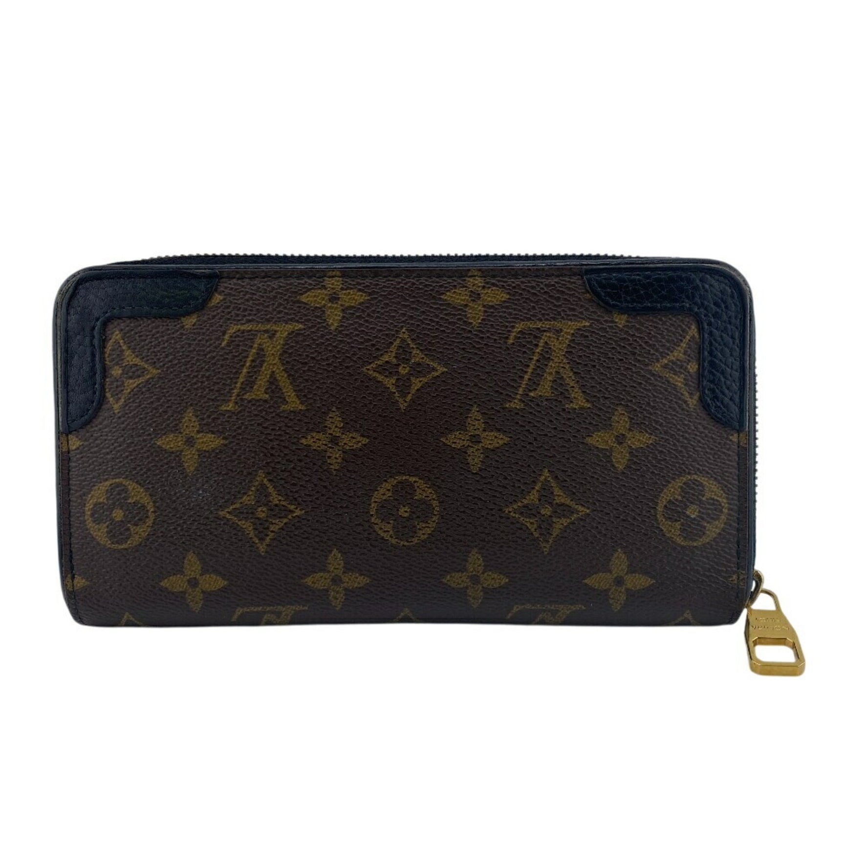 Louis Vuitton Zippy Wallet Retiro Round Monogram Long Brown