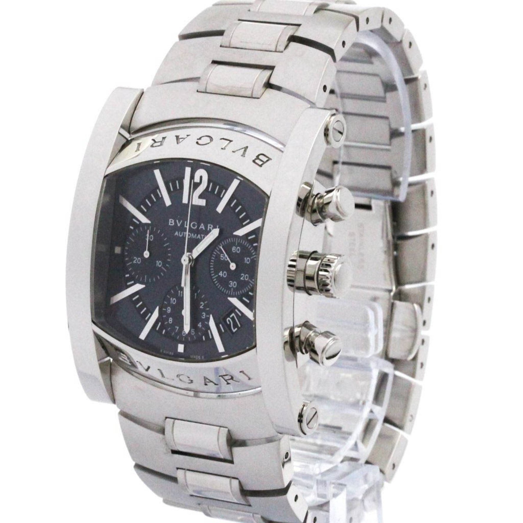 BVLGARI Assioma Chronoragph Steel Automatic Watch Polished