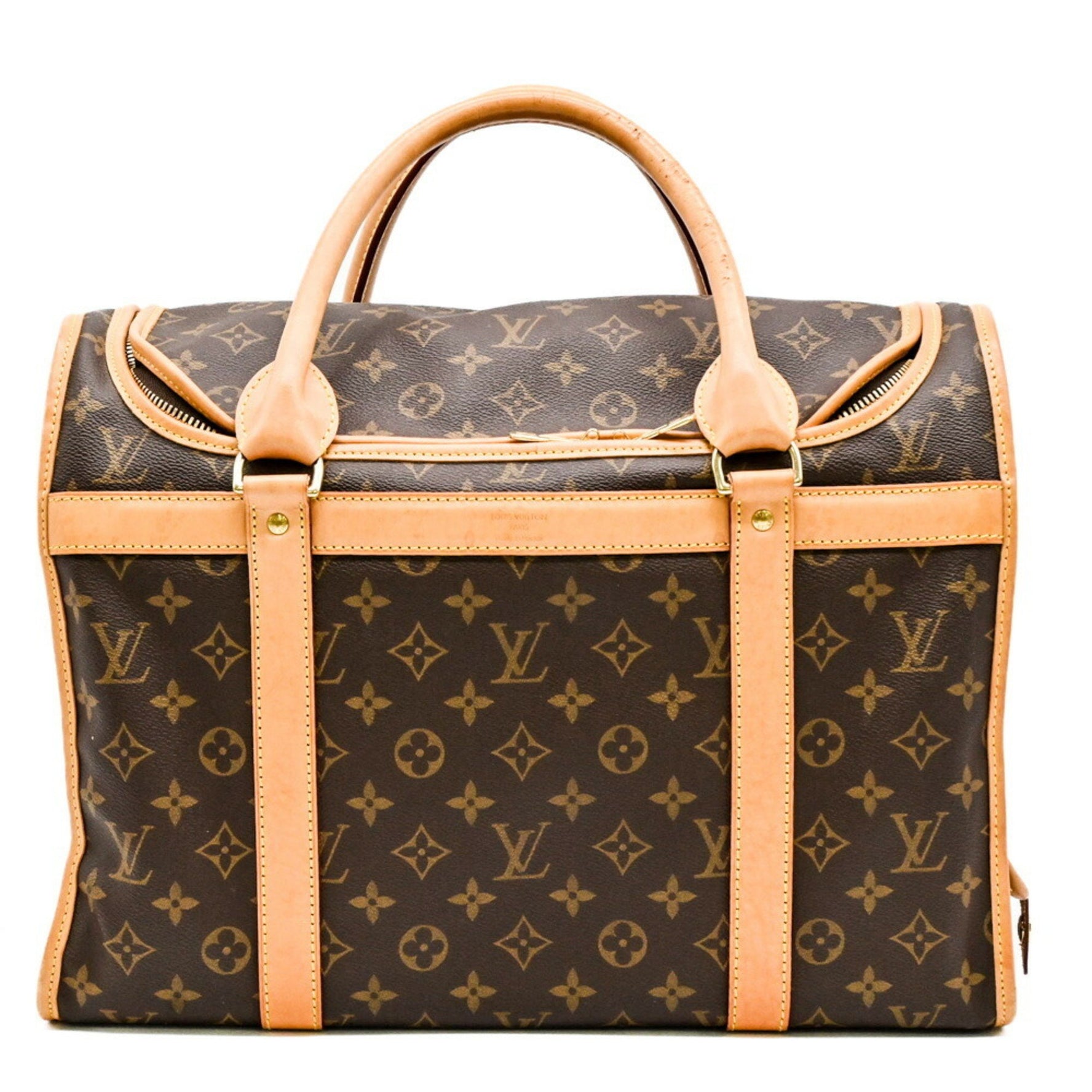 Louis Vuitton Sacchamp 40 Monogram Small Dog Carrier Bag Mesh Window Pet Cat