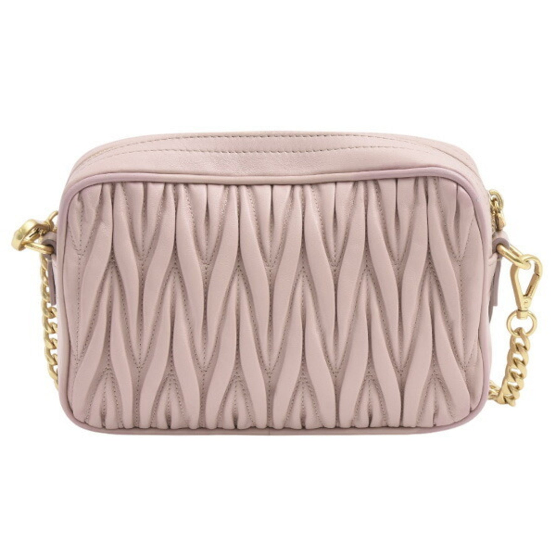 Miu Miu Miu Matelasse Chain Shoulder Bag in Leather