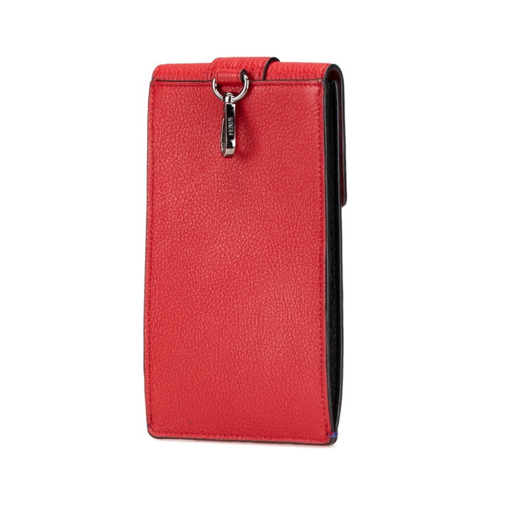 Fendi Shoulder Bag with Phone Holder Red and Blue Leather