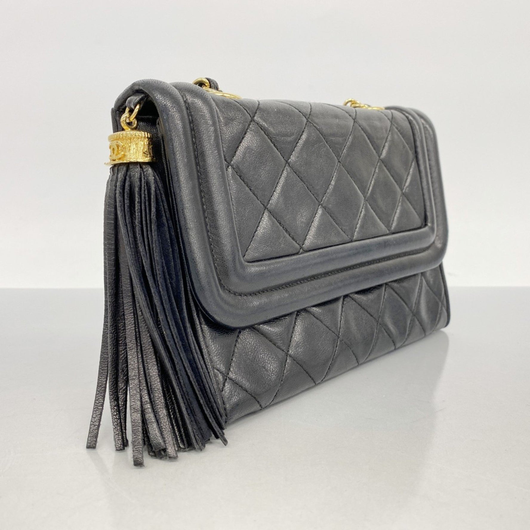 Chanel Shoulder Bag with Matelasse Chain Bag, Lambskin
