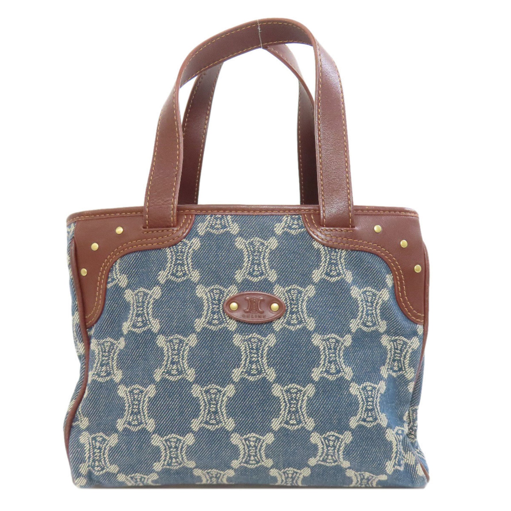 Celine Macadam Pattern Handbag Denim