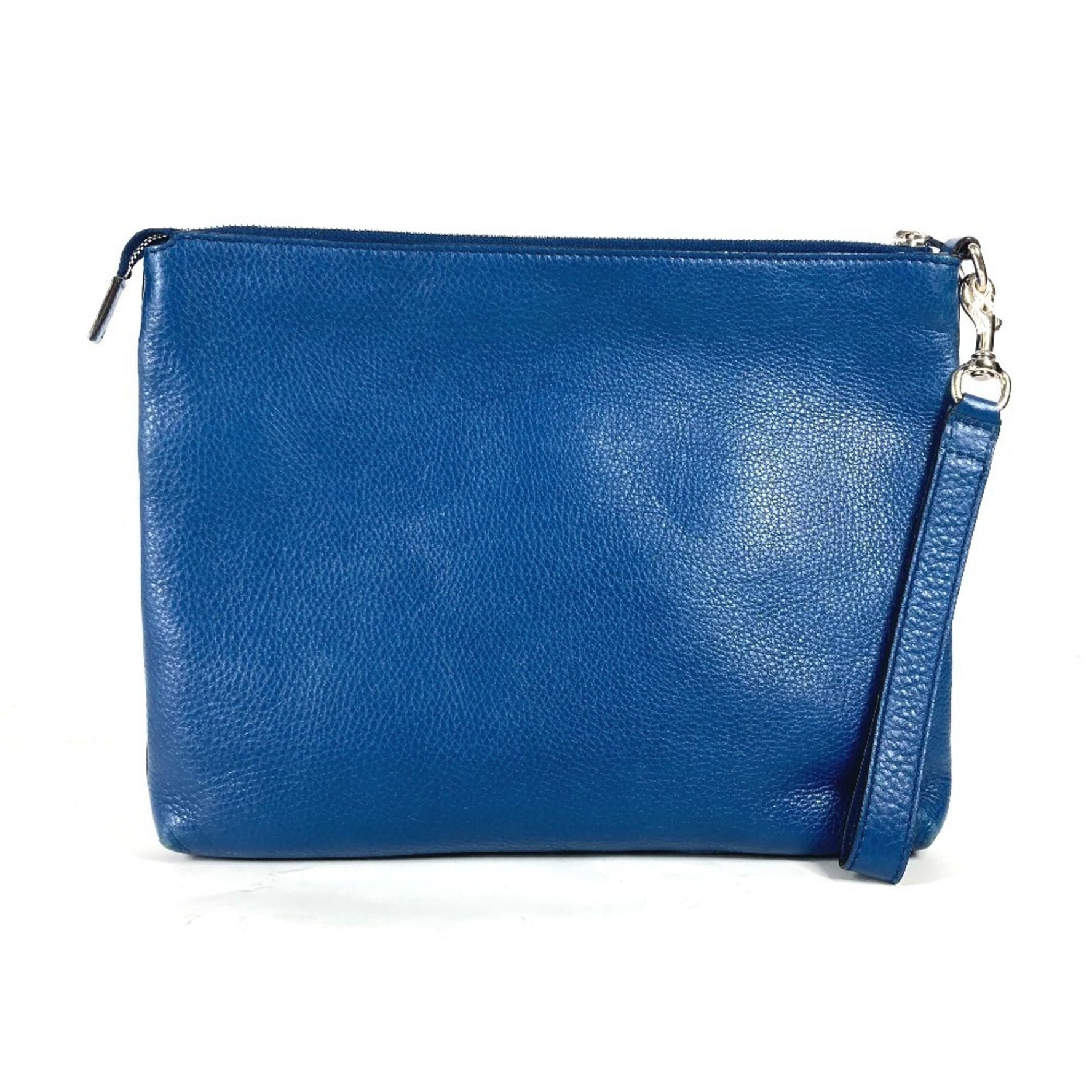 GUCCI GG Interlocking G Bag Pouch Clutch with Strap Second Leather Men's