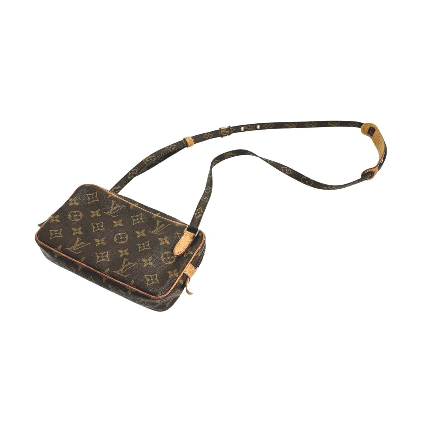 Louis Vuitton Shoulder Bag Monogram Marly Bandouliere Canvas Brown