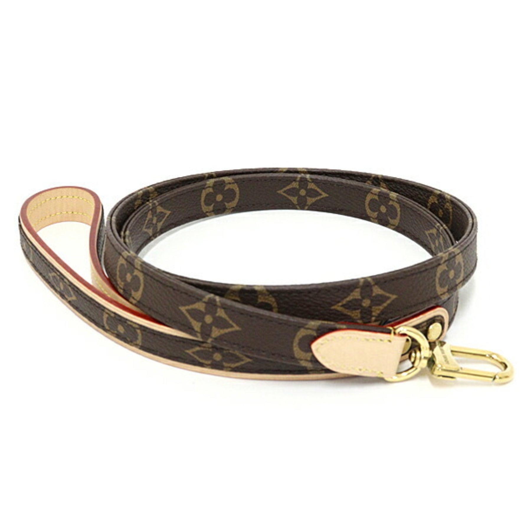 Louis Vuitton Dog Leash Monogram Brown 114cm M80338 Lead