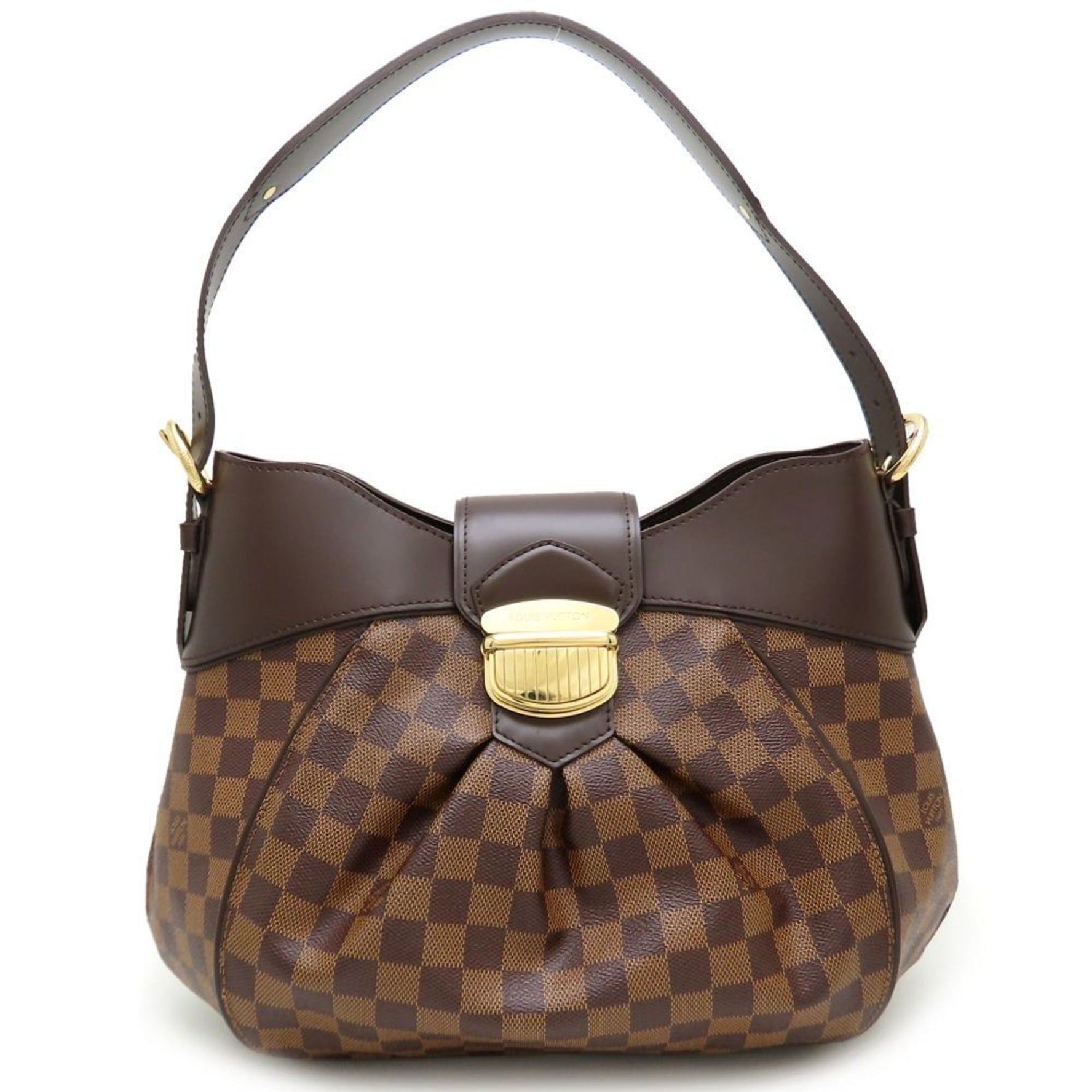 LOUIS VUITTON Damier Sistine MM N41541 Shoulder Bag Ebene