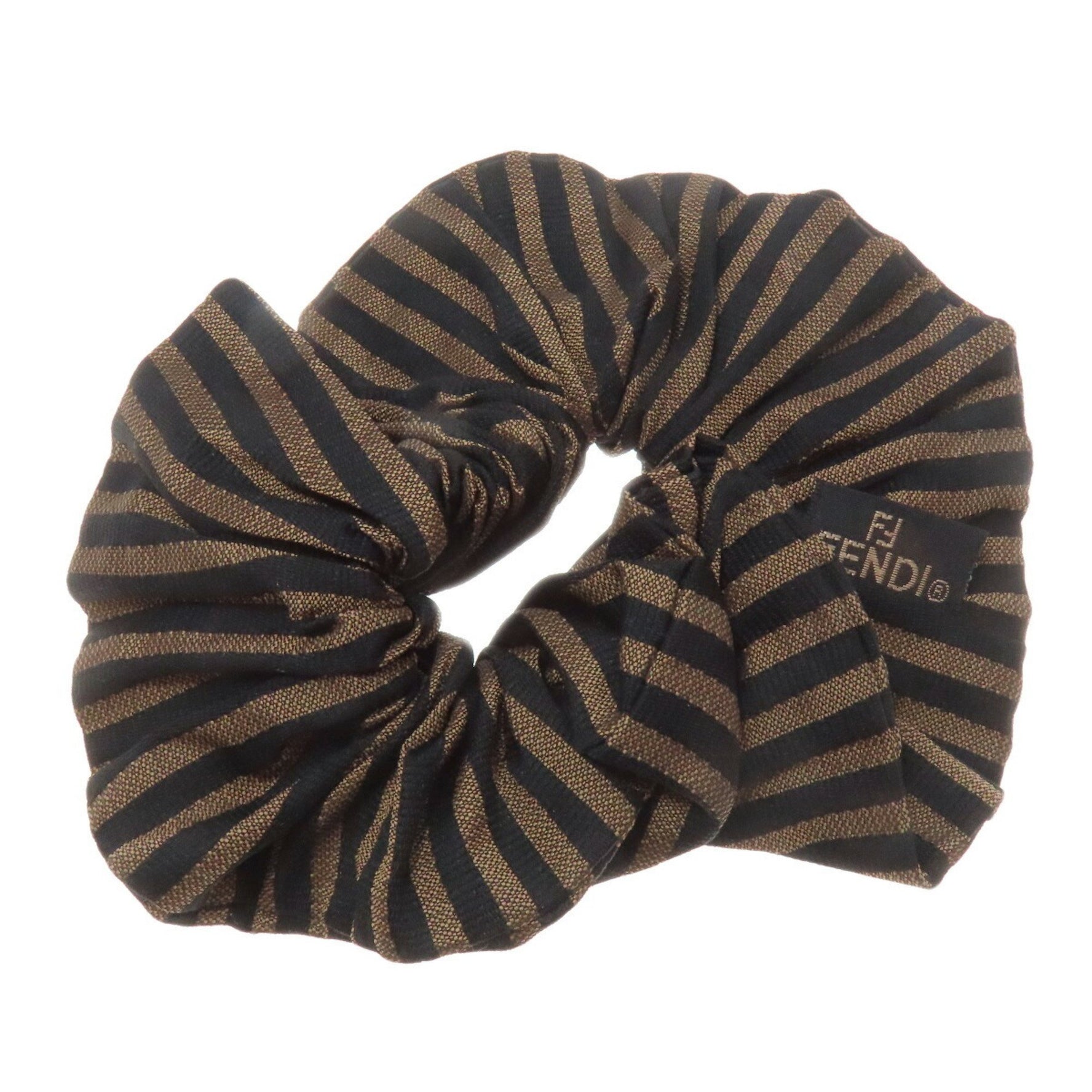 FENDI Scrunchie Pecan Hair Canvas Women's
