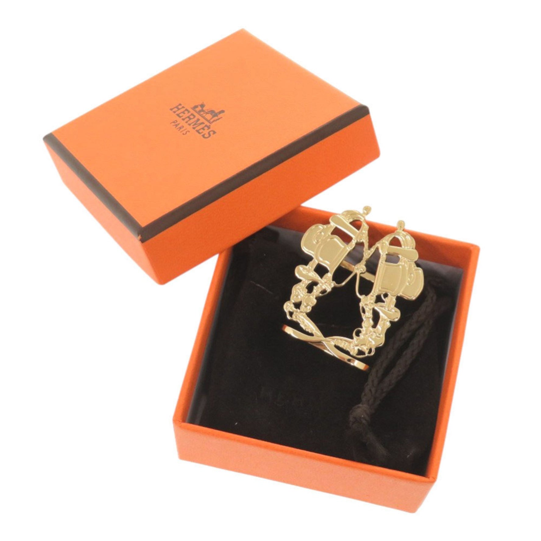 Unused Hermès Bride de Gala Metal Scarf Ring 0577 HERMES