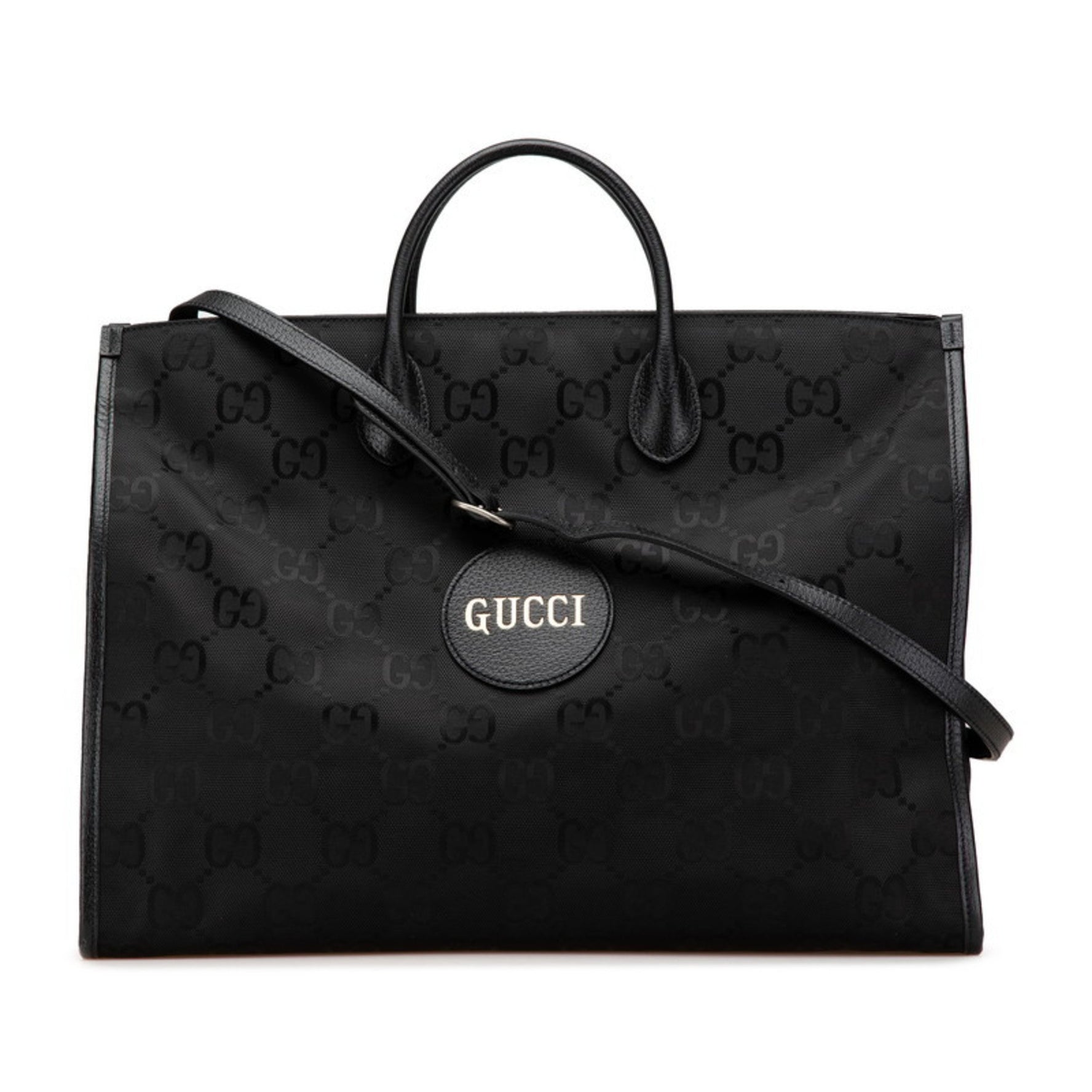 Gucci GG Nylon Off the Grid Tote Bag/Shoulder Bag, Nylon, Leather