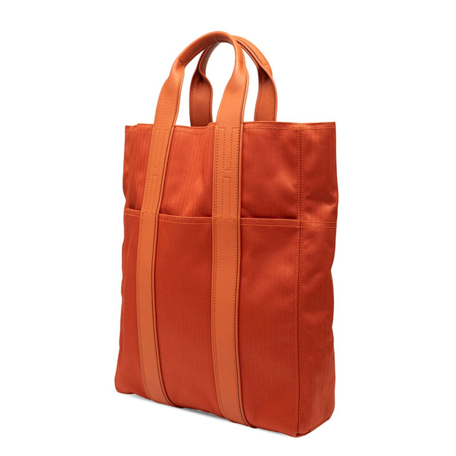 Hermes Hermès Acapulco Cabas MM Tote Bag in Toile Chevron Leather