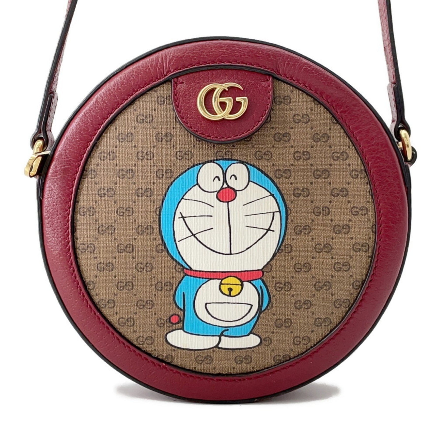 Gucci shoulder bag mini GG Supreme Doraemon collaboration
