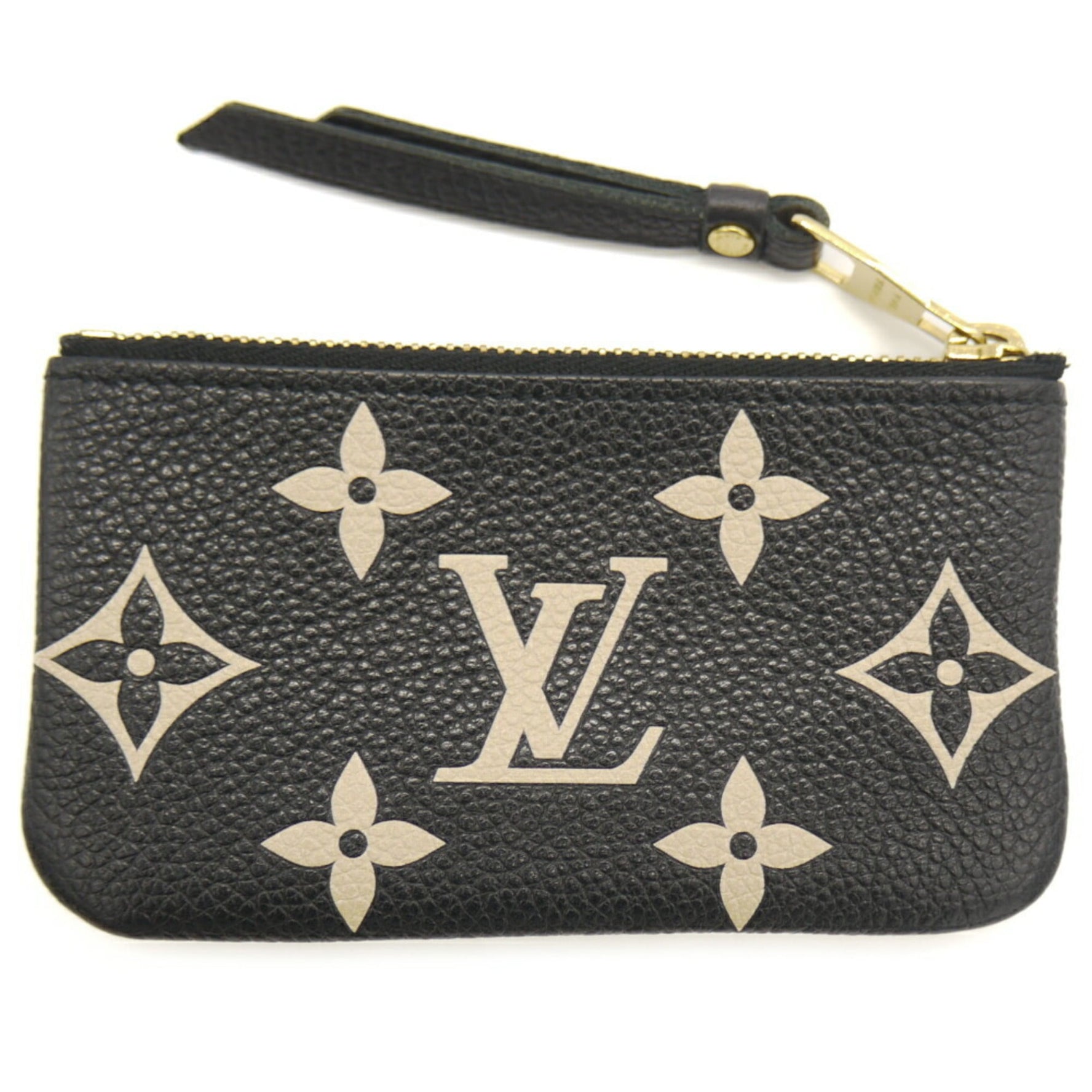 LOUIS VUITTON Louis Vuitton Pochette Cles Bicolor Monogram Empreinte Coin Case