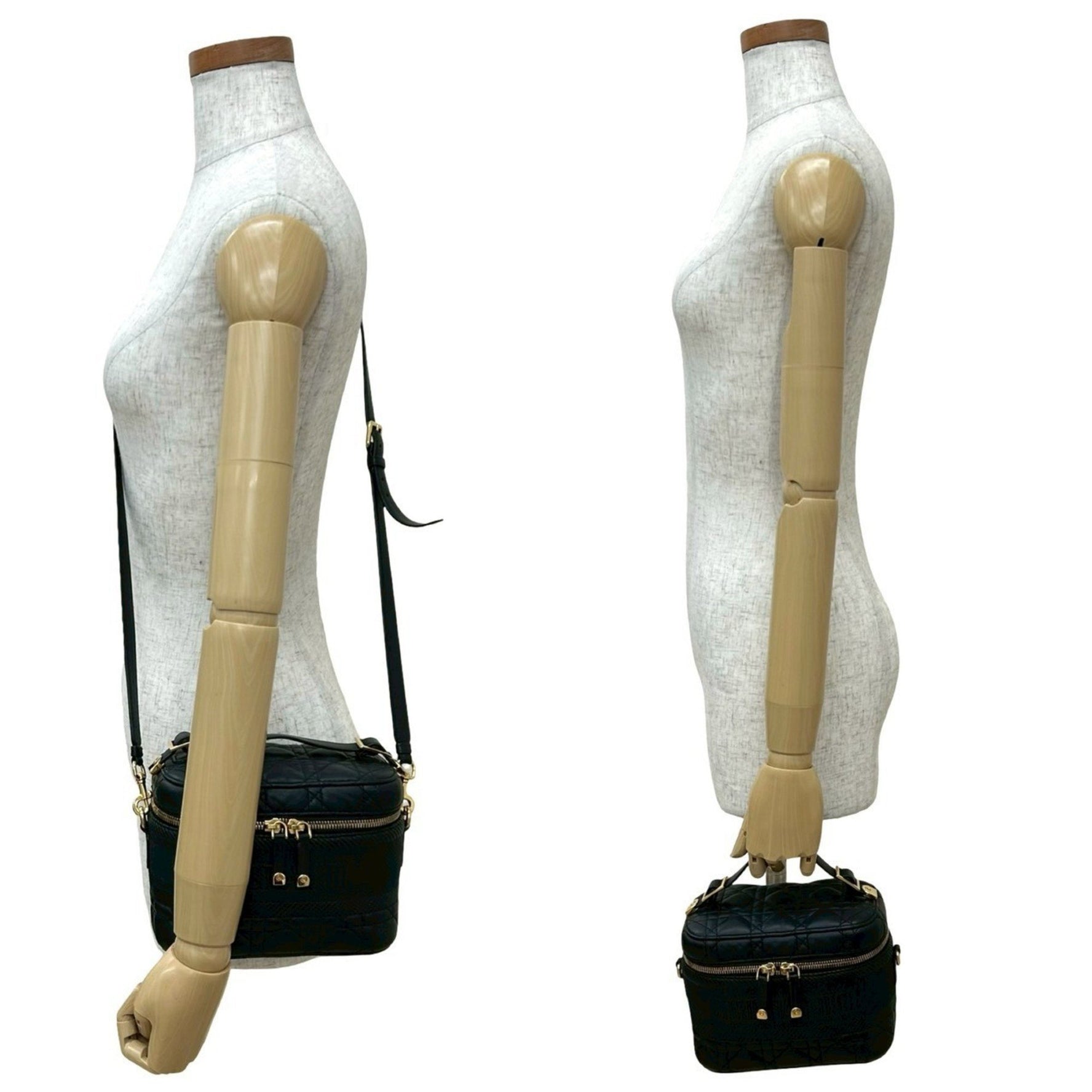 Christian Dior Travel Small Vanity Bag, Cannage Leather, Handbag/Shoulder