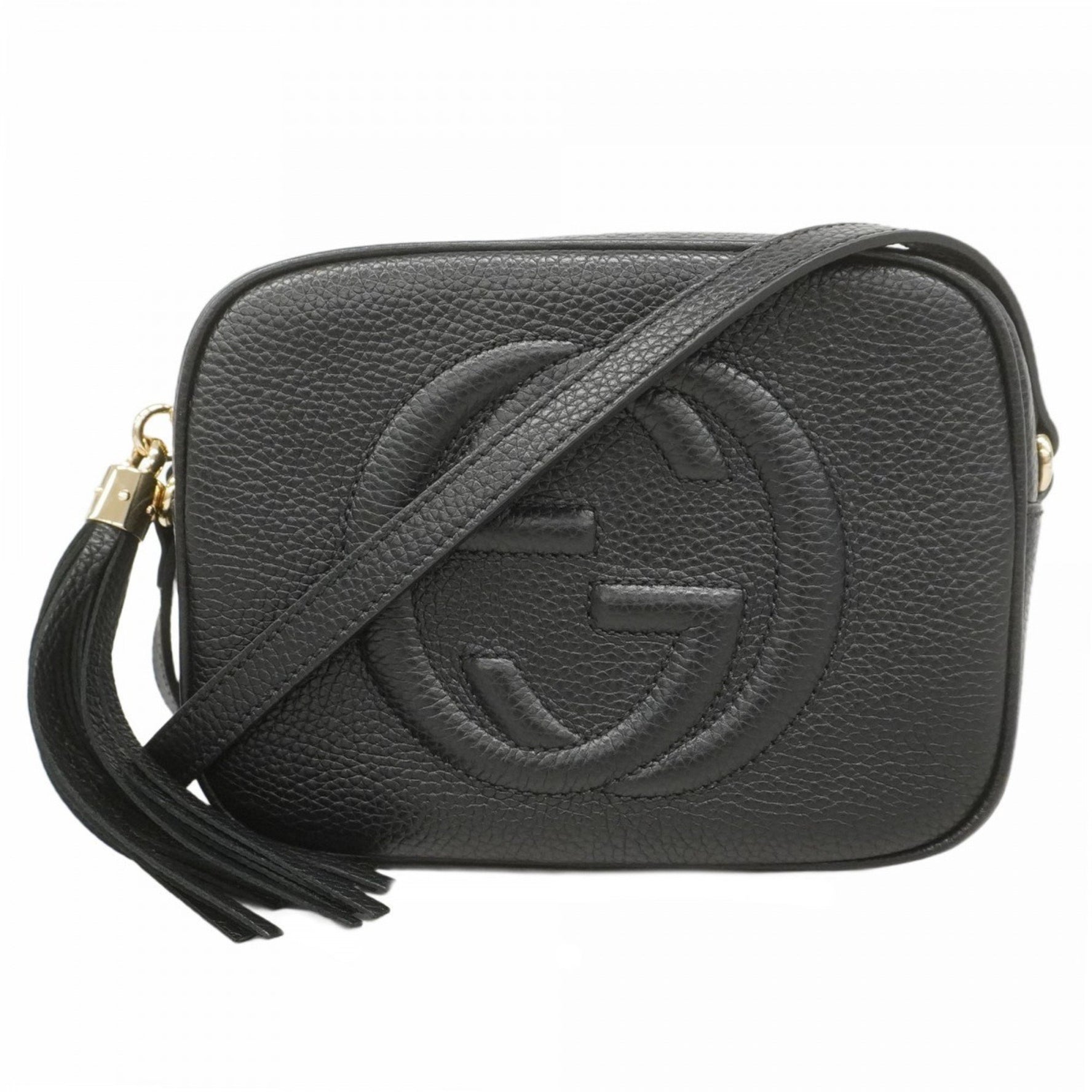 Gucci Soho Shoulder Bag Leather Black Women's P1104525