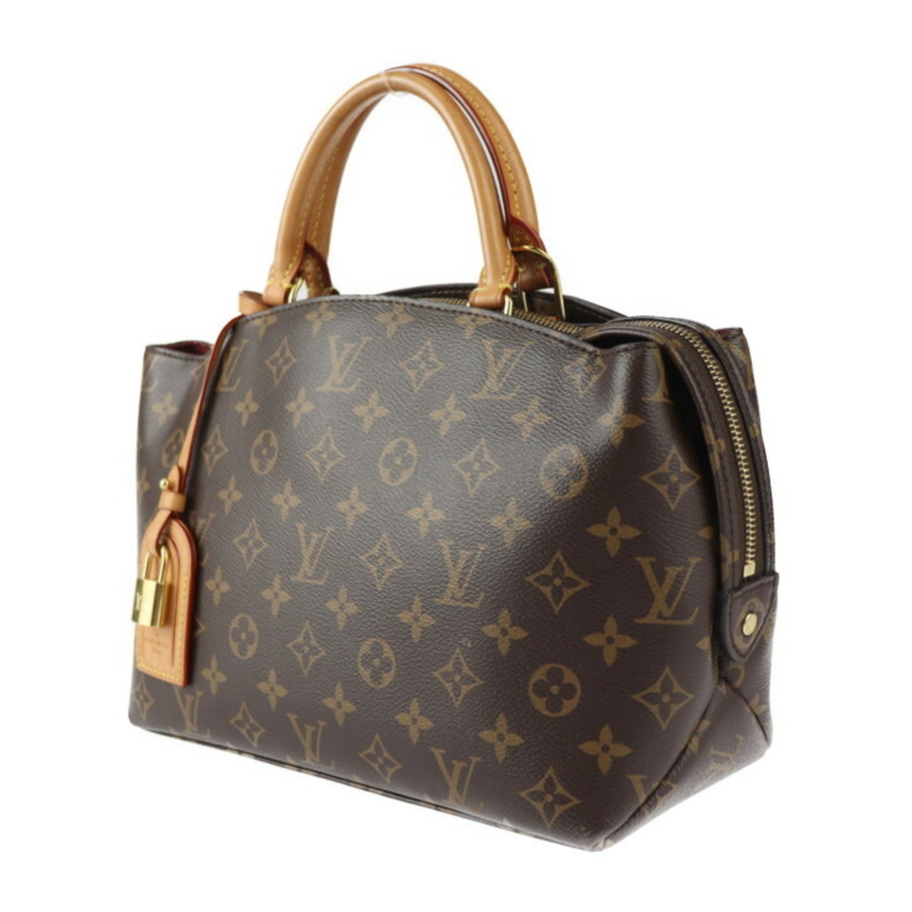 Louis Vuitton Petit Palais PM Monogram Handbag Leather Brown Shoulder Bag Tote