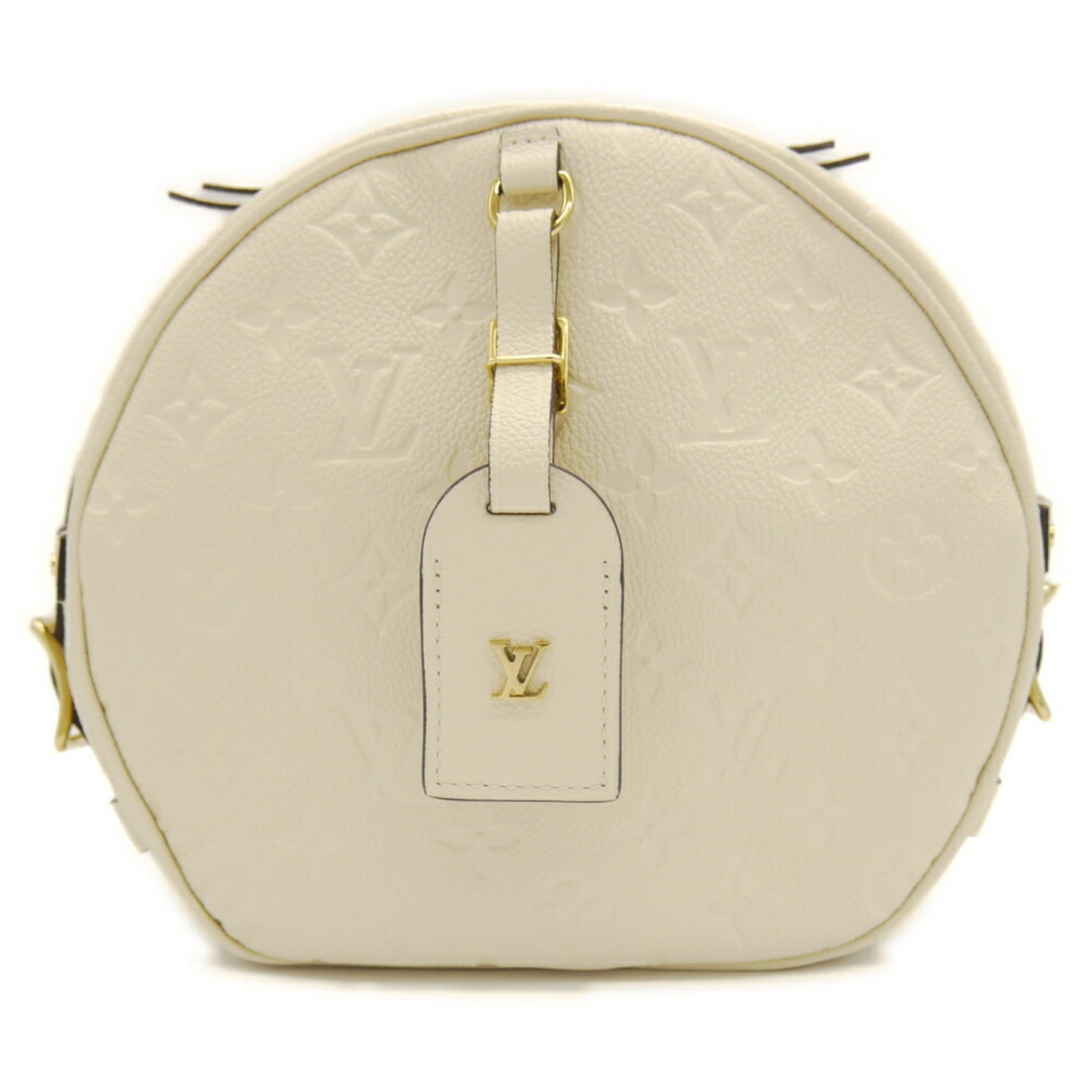LOUIS VUITTON Poite Chapeau Souple Monogram Empreinte Creme Shoulder Bag